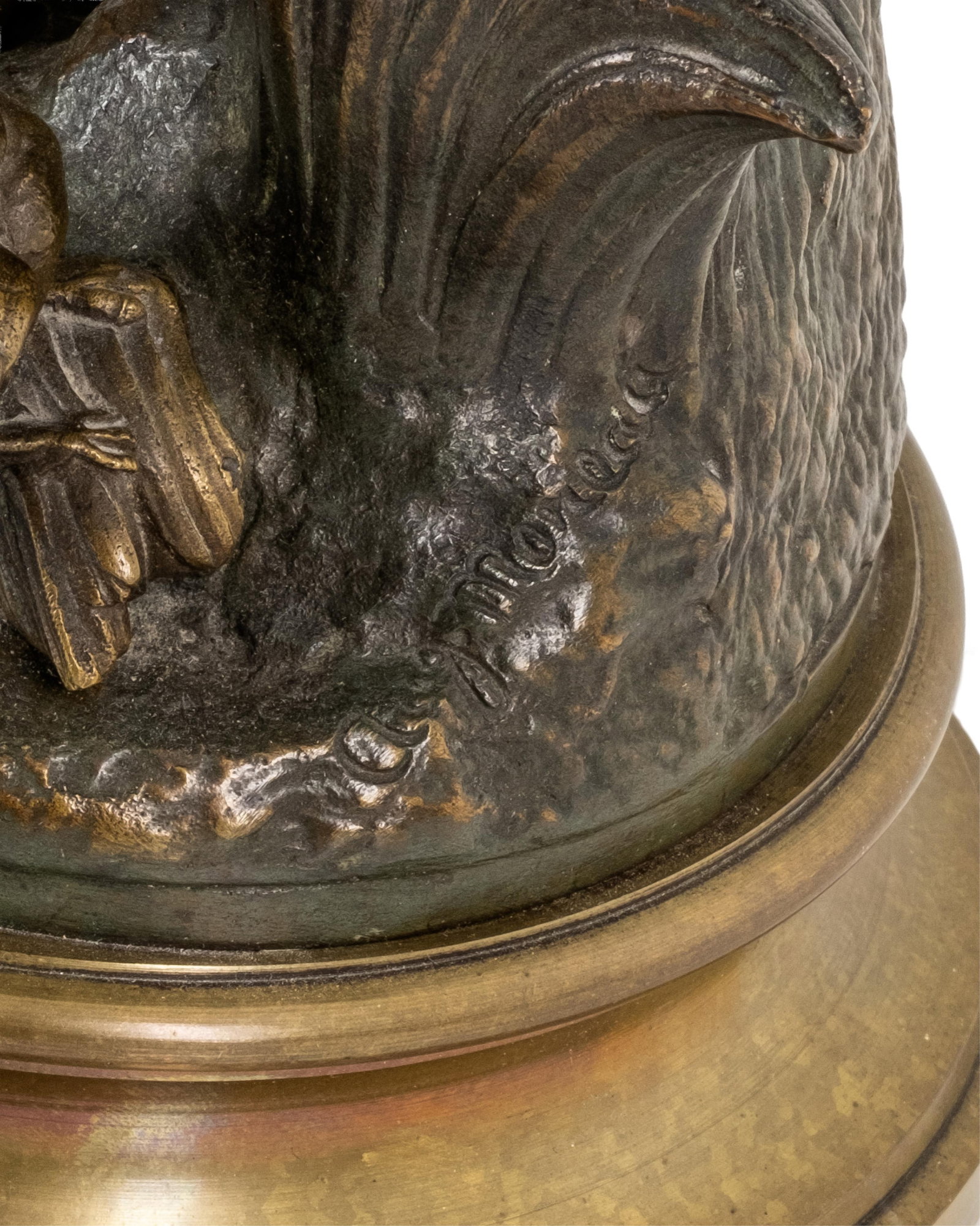 No Reserve- Auguste Moreau, 19" Signed Antique Bronze Sculpture 19th century - 3