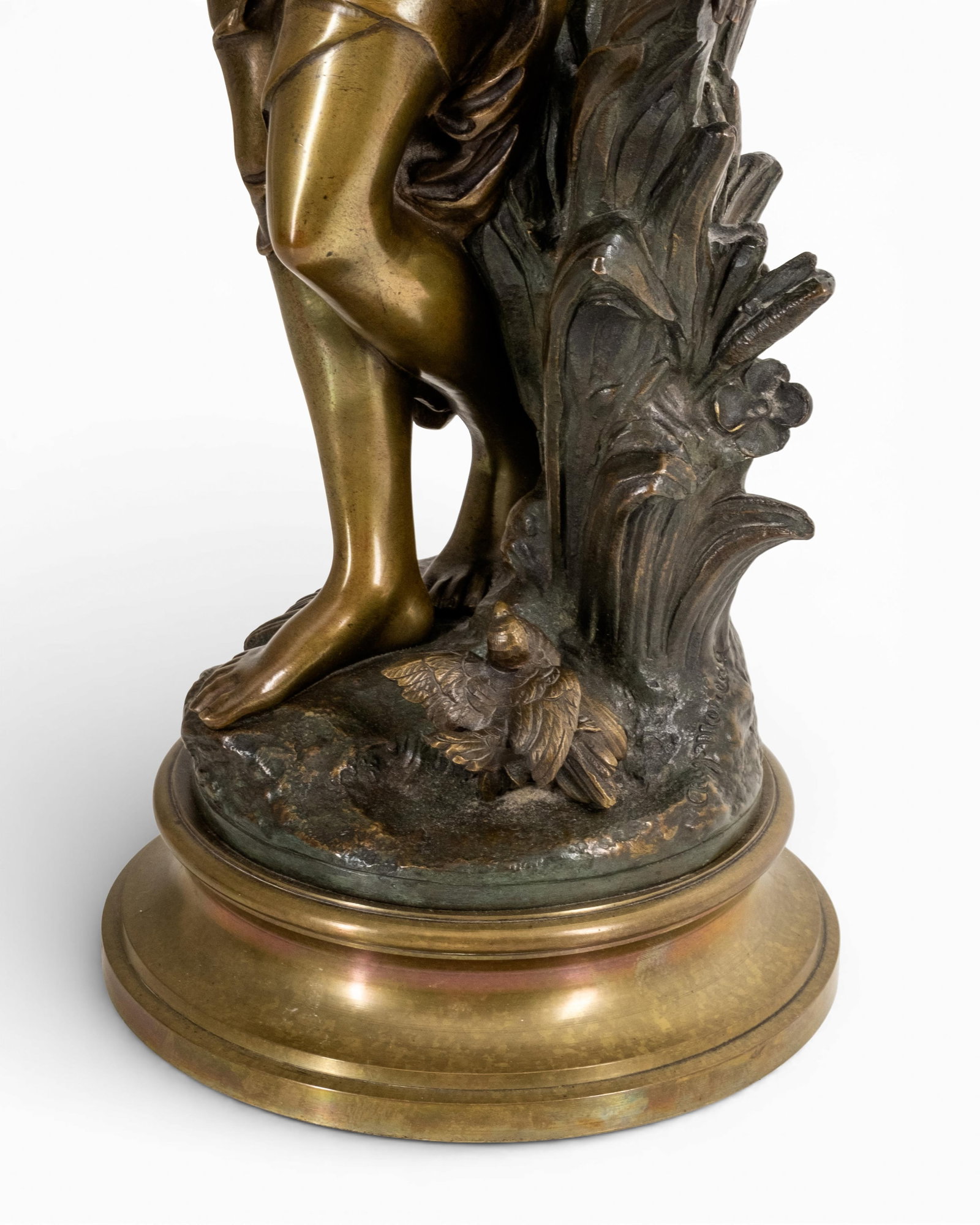 No Reserve- Auguste Moreau, 19" Signed Antique Bronze Sculpture 19th century - 6