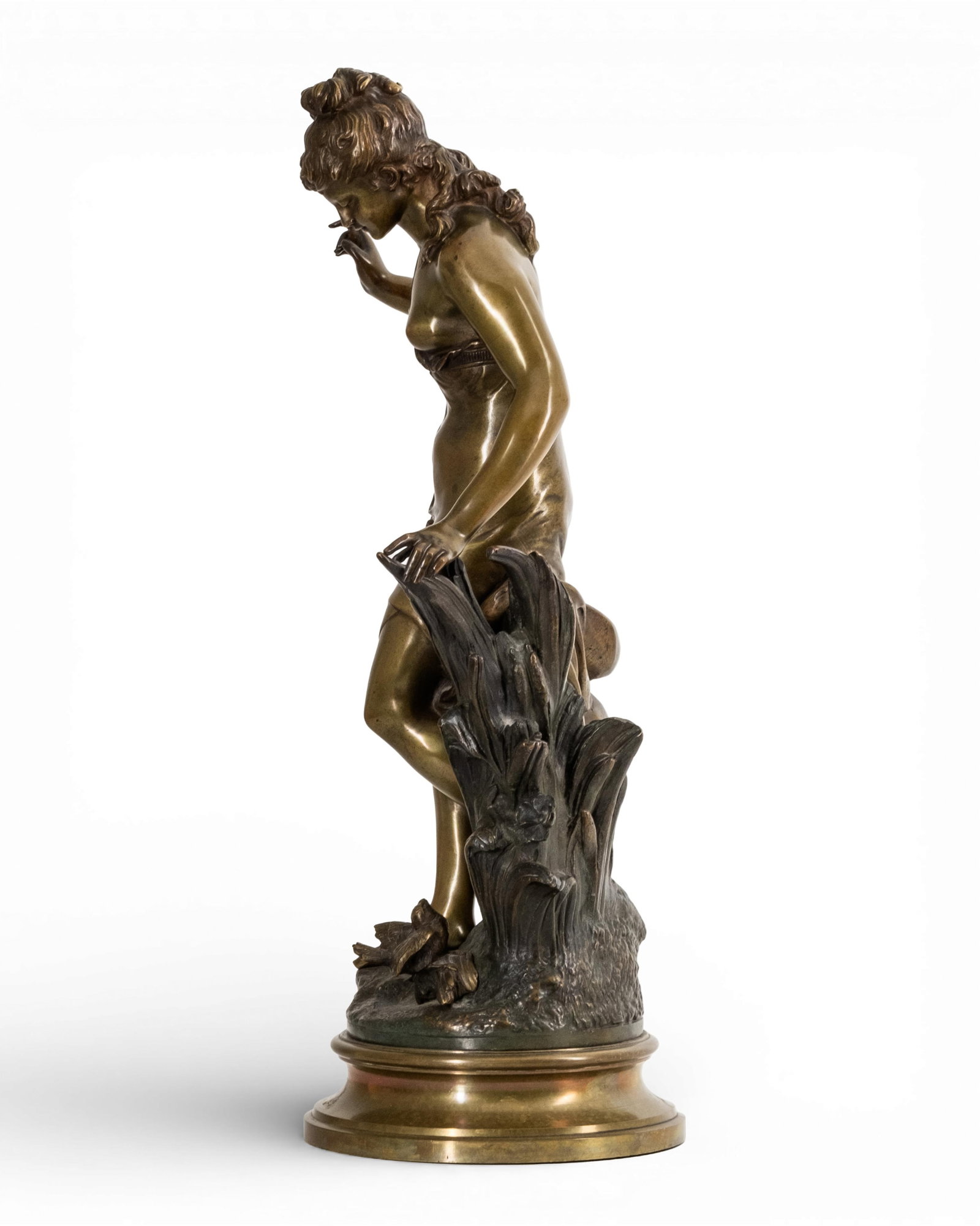 No Reserve- Auguste Moreau, 19" Signed Antique Bronze Sculpture 19th century - 7