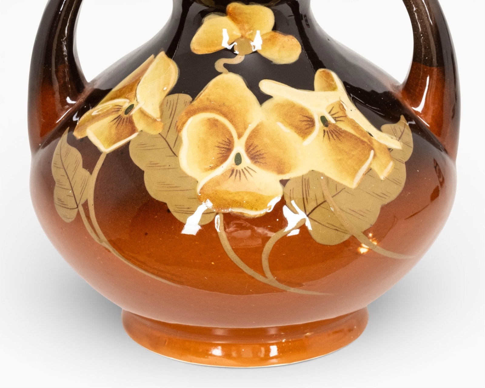 No Reserve- Redwood Art Pottery Handled Vase, Circa 1920's - 5