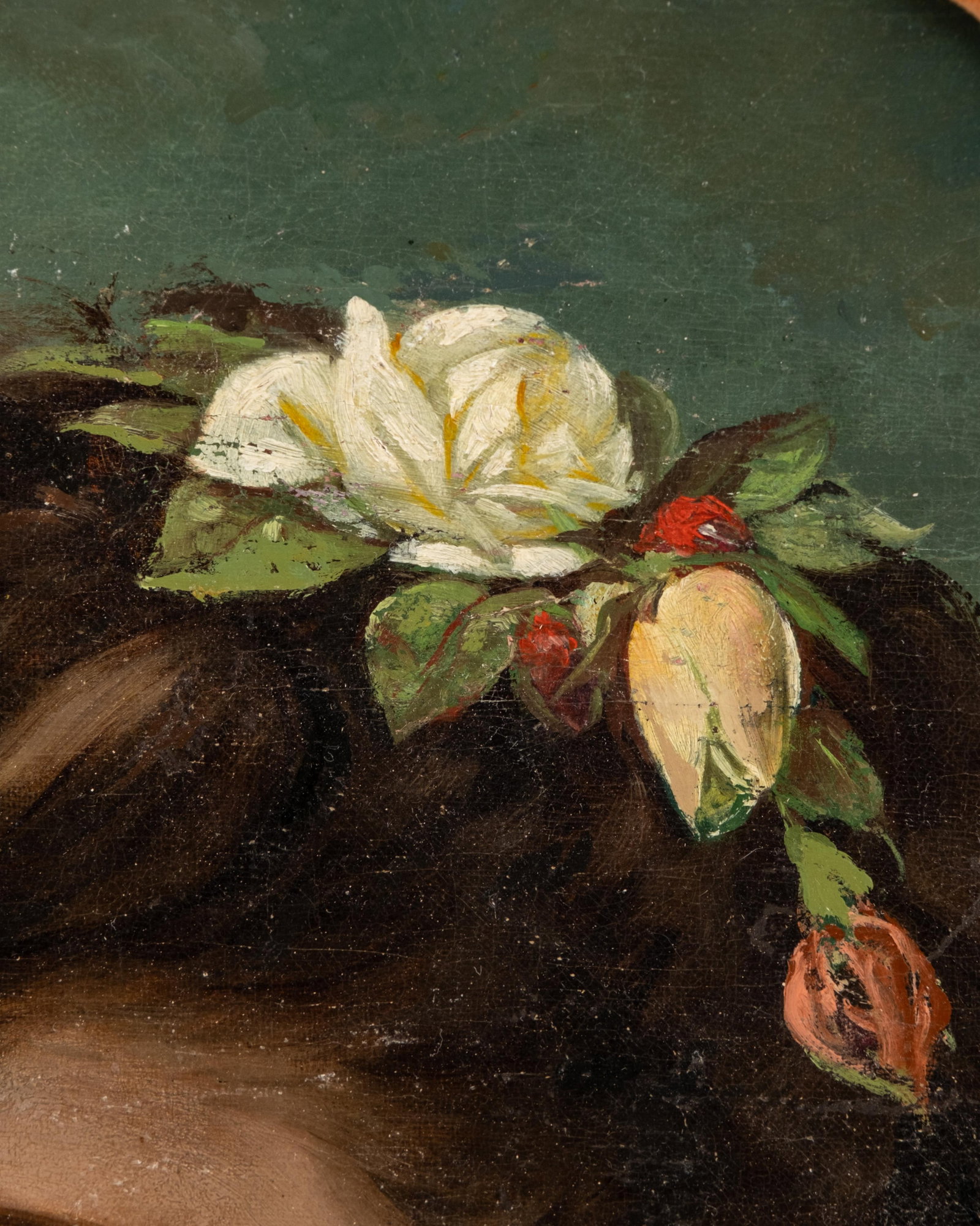 No Reserve- Benoni Irwin Signed Beauty 19th Century Belle Époque Oil on Board Painting - 6