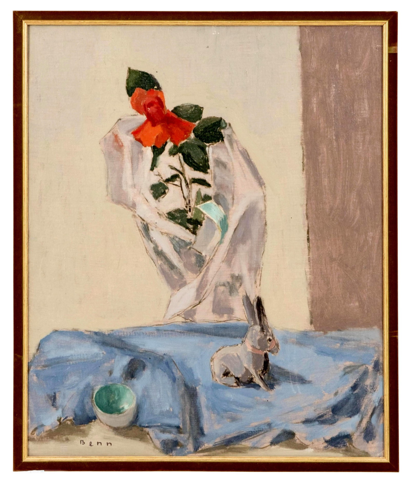 No Reserve- Benn (Bencion Rabinowicz), Signed Oil on Canvas Board Painting, 1974 - 3