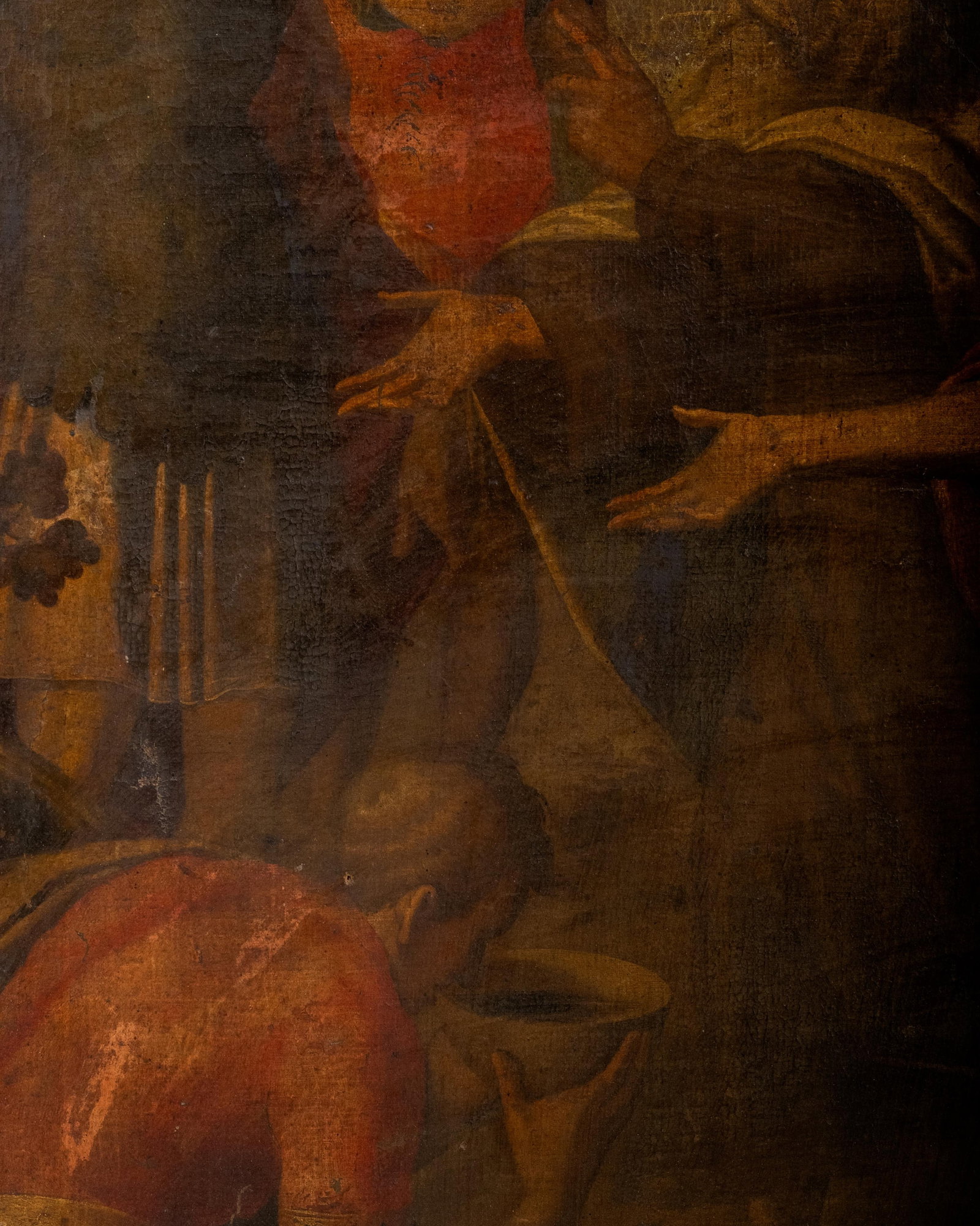 No Reserve- Italian School 16th Century Religious Oil Painting, Scene With Soldiers and a Saint - 6