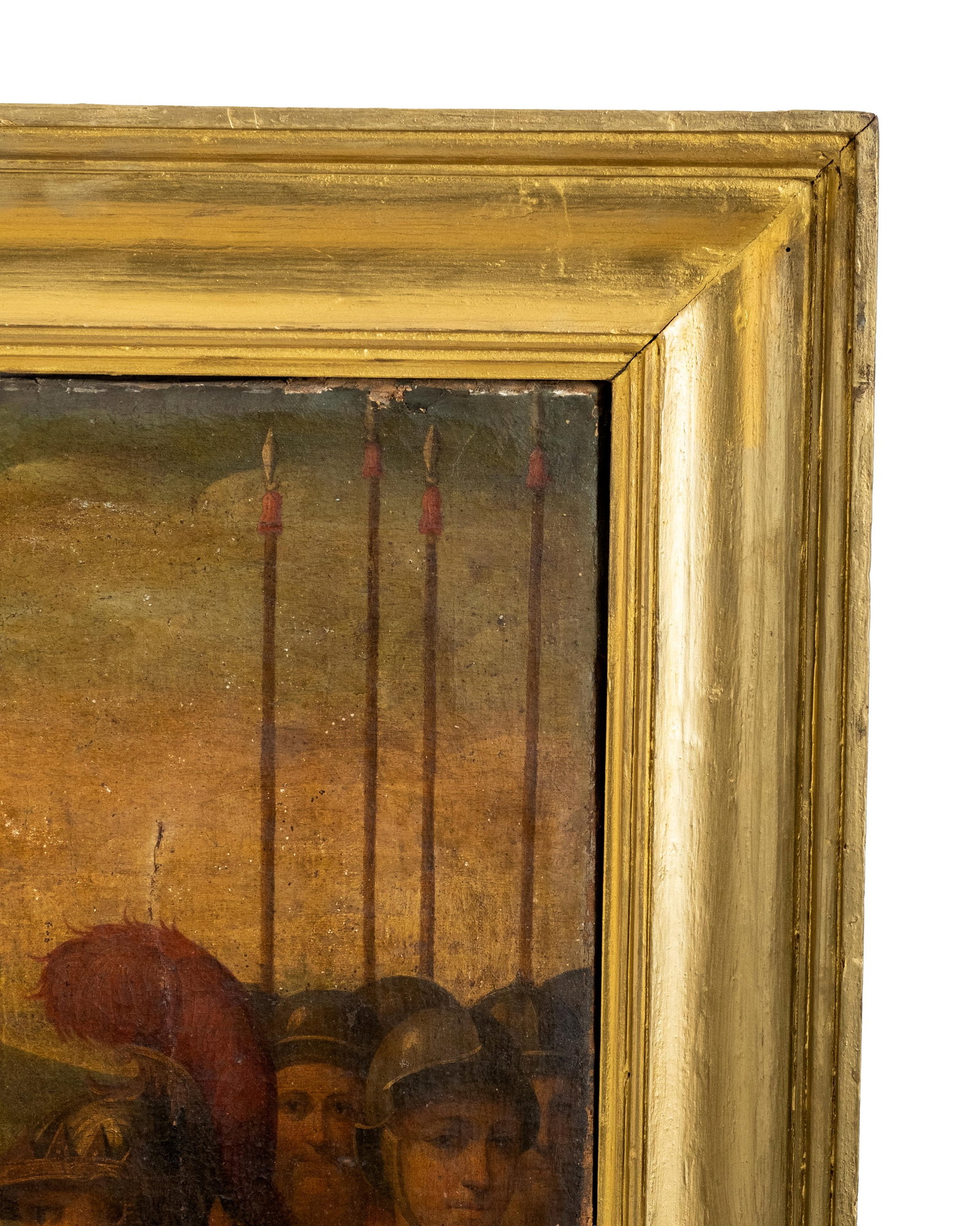 No Reserve- Italian School 16th Century Religious Oil Painting, Scene With Soldiers and a Saint - 8