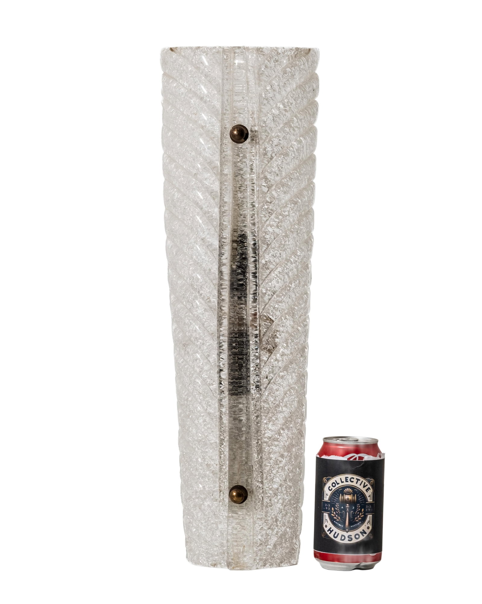 No Reserve- Mid-Century Barovier &Toso attrib. 20" Murano Blown Textured Art Glass Wall Sconce circa - 2
