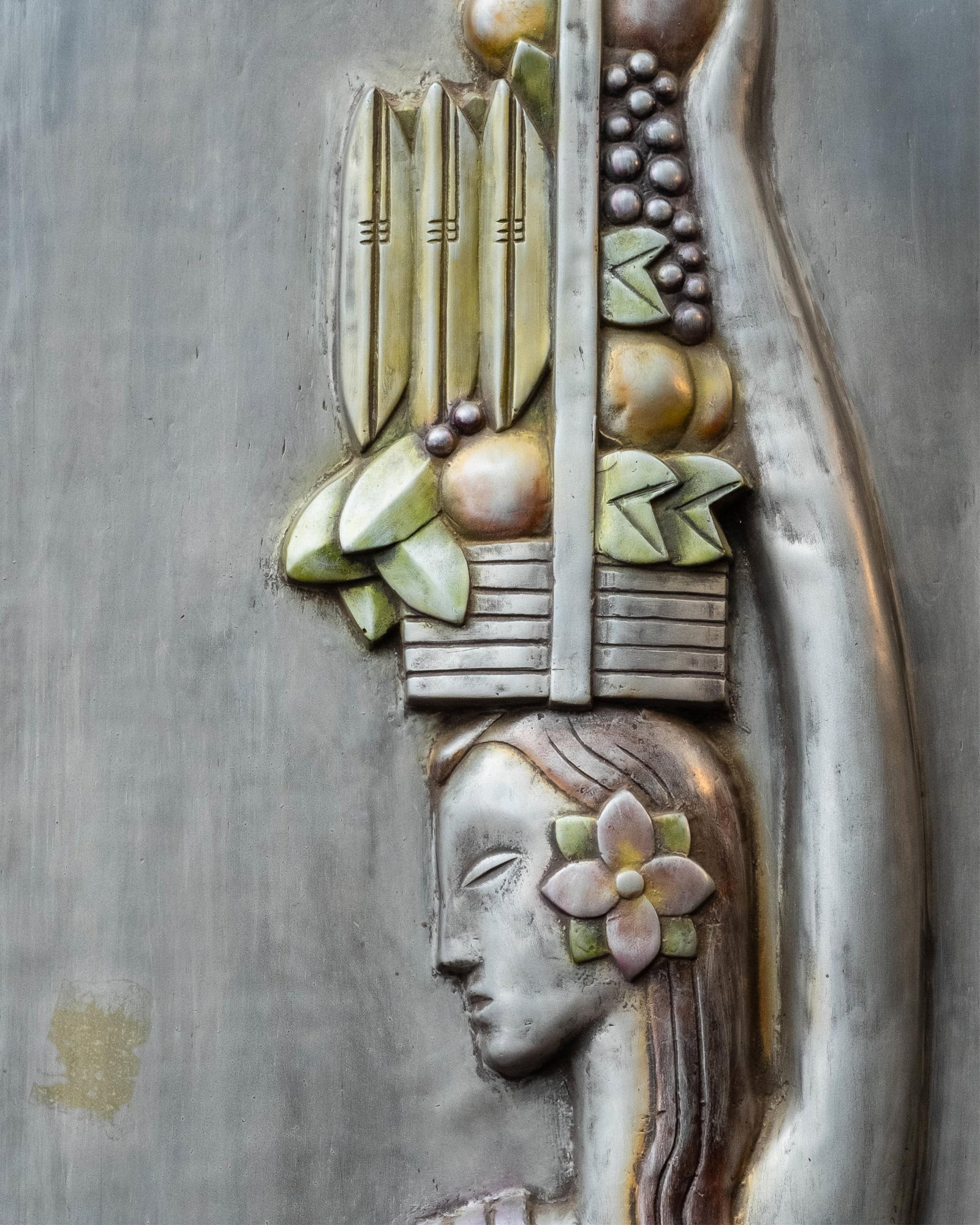 No Reserve- Raoul Josset Figural pair of cast Wall Panels, Mid-20th Century - 7