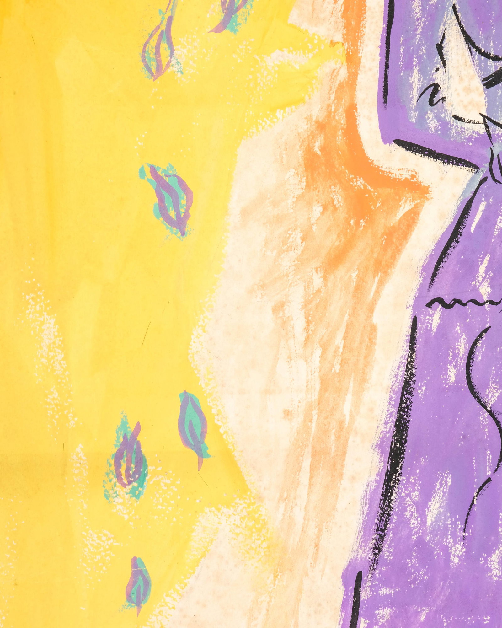 No Reserve- Paul Colin Original Gouache Painting Submission Artwork for Exposition Feminin Poster - 6