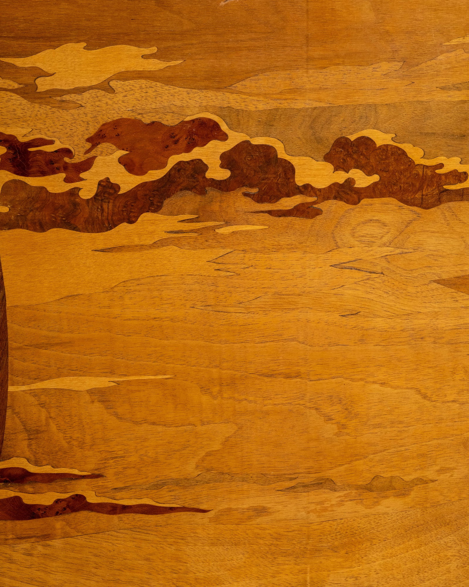 No Reserve- Pierre Rosenau Art Nouveau Sailing Race Marquetry Panel - 6