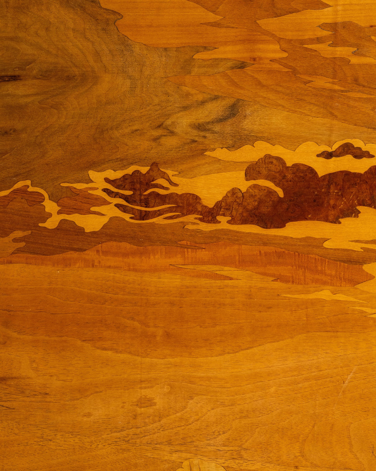 No Reserve- Pierre Rosenau Art Nouveau Sailing Race Marquetry Panel - 8