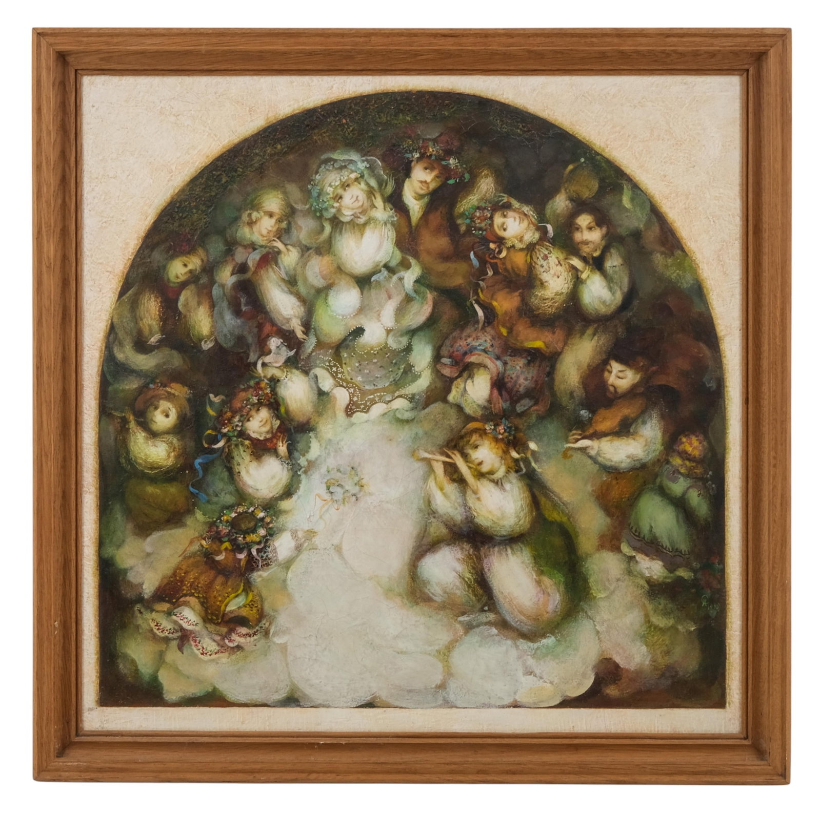 No Reserve- Signed Svitlana Novgorodska Kucherenko, Spring Wedding, Russian Oil on Canvas Painting - 3