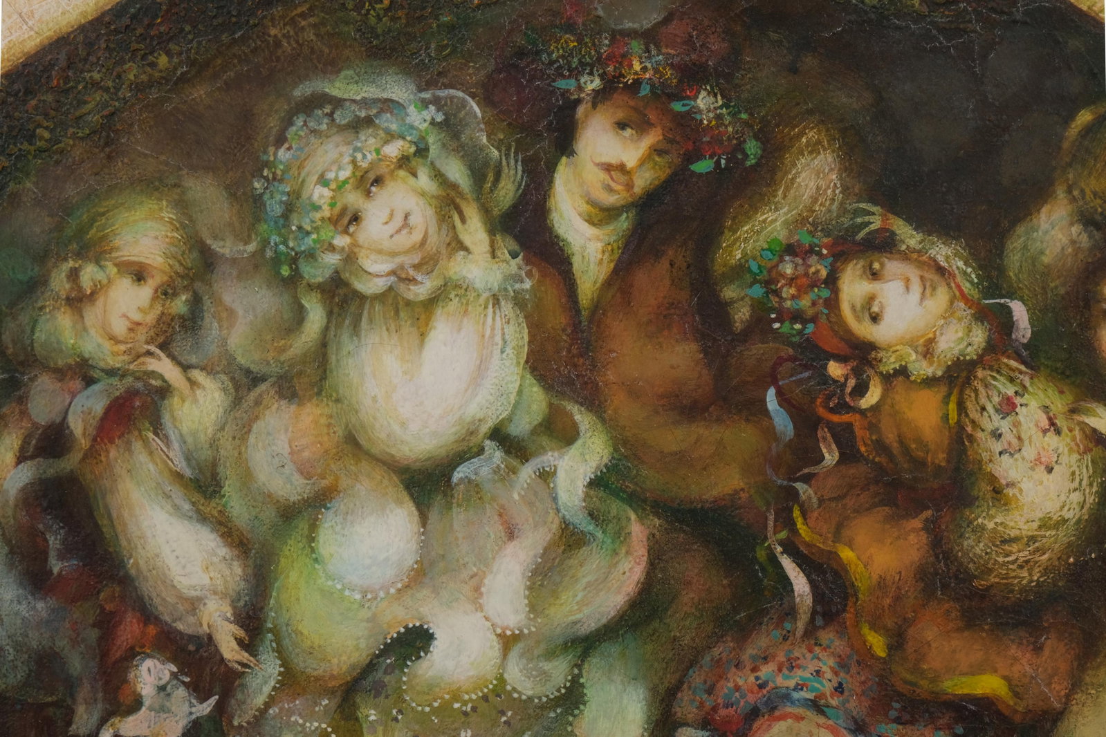 No Reserve- Signed Svitlana Novgorodska Kucherenko, Spring Wedding, Russian Oil on Canvas Painting - 5
