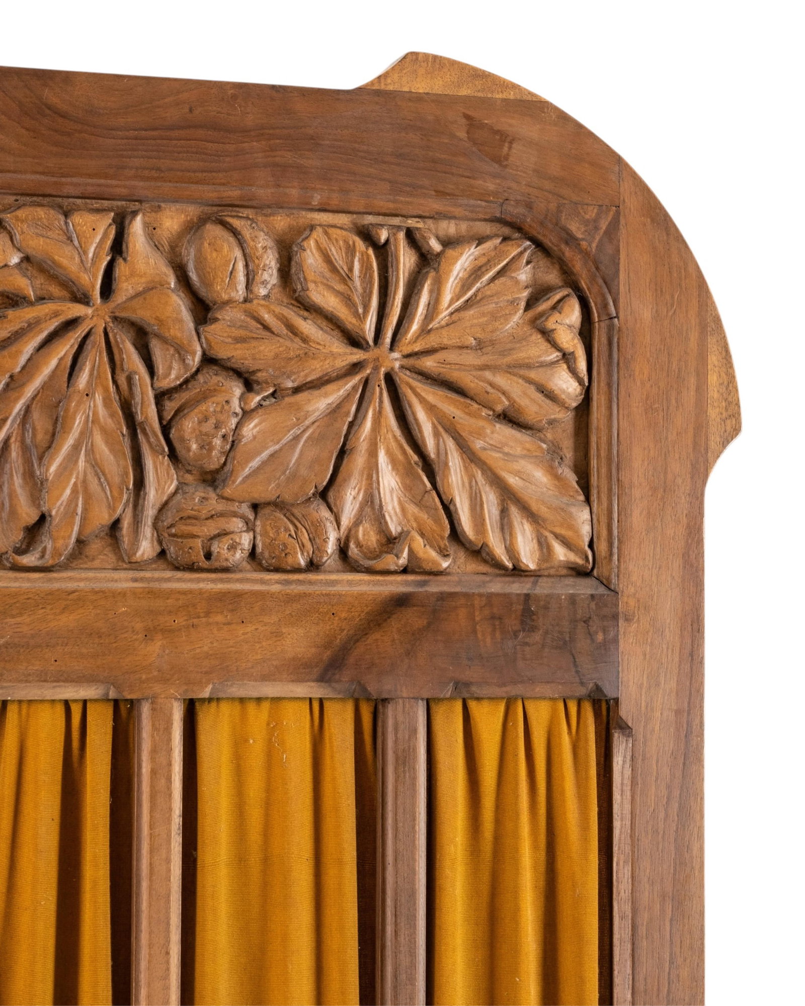 No Reserve- Majorelle Style Fireplace Screen French Art Nouveau Carved Wood, Circa 1902 - 4