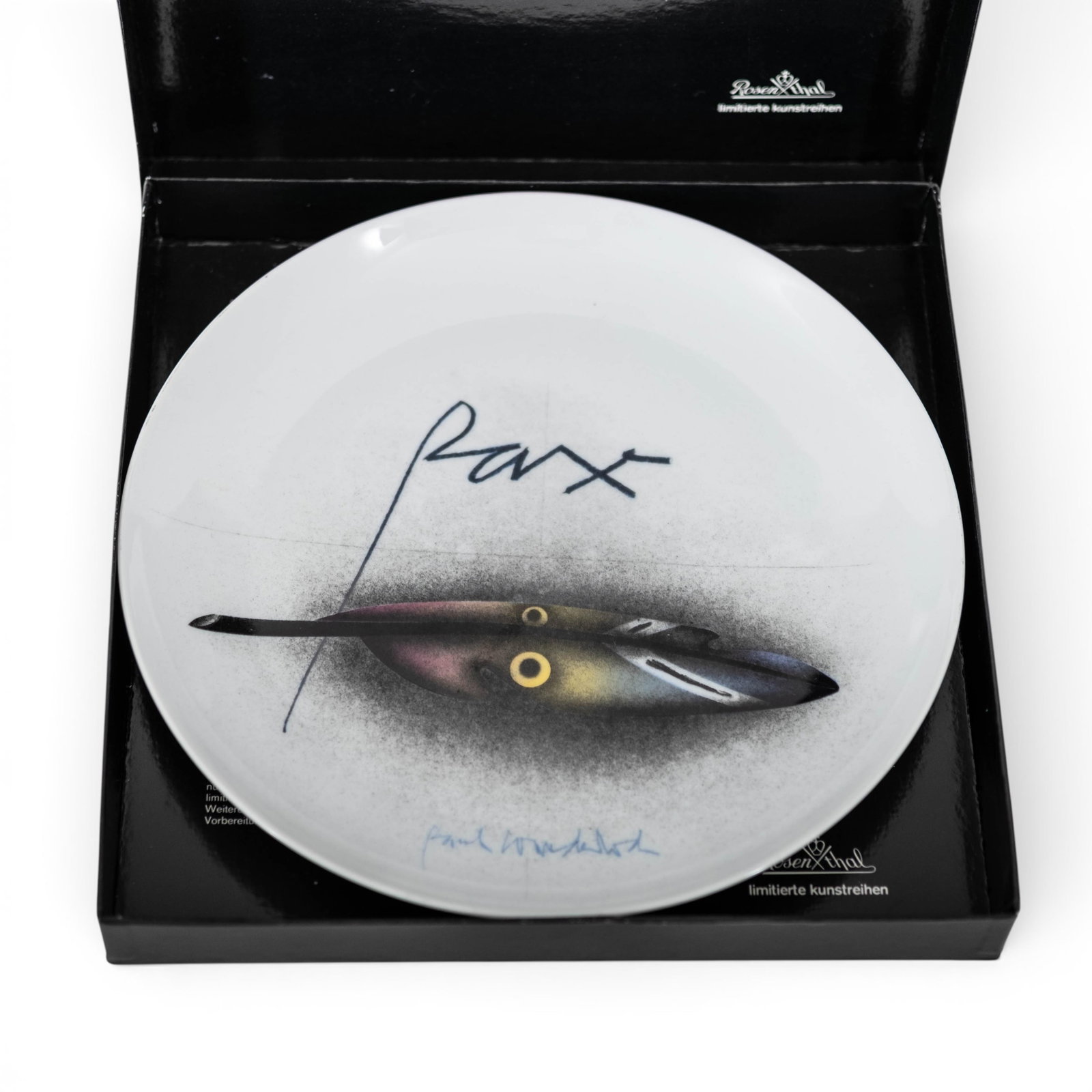 No Reserve- Five Rosenthal Signed Artist Edition Display Plates: Salvador Dali, Ernst Fuchs, O.H. - 4