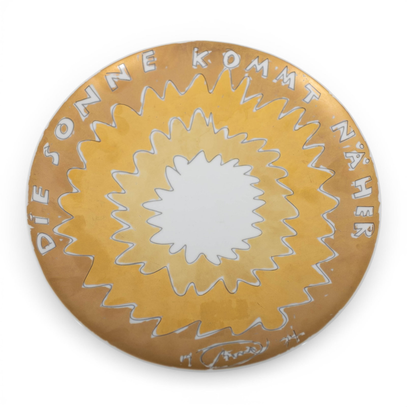 No Reserve- Five Rosenthal Signed Artist Edition Display Plates: Salvador Dali, Ernst Fuchs, O.H. - 6