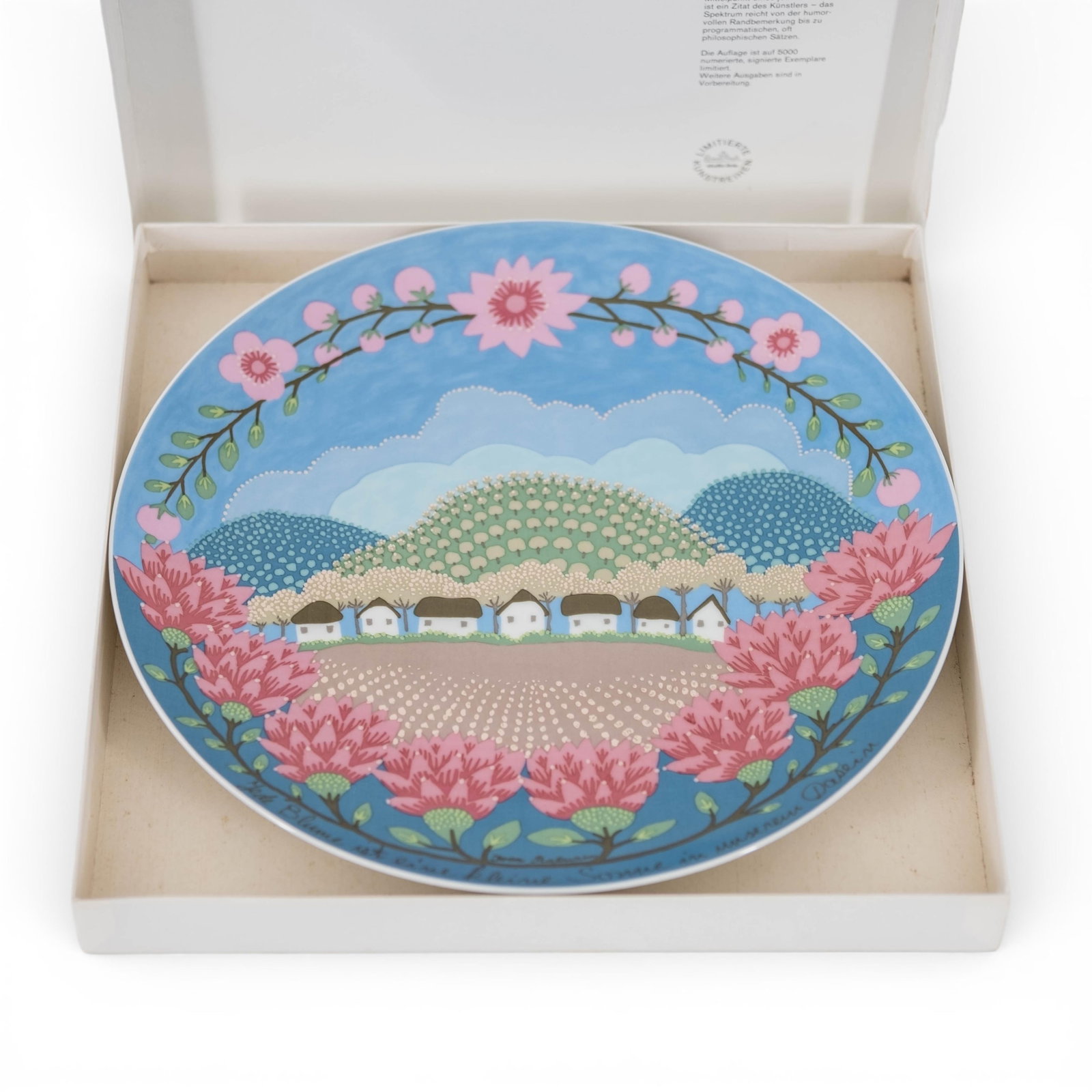 No Reserve- Five Rosenthal Signed Artist Edition Display Plates: Pucci, Mavignier, Rabuzin & Alt - 3