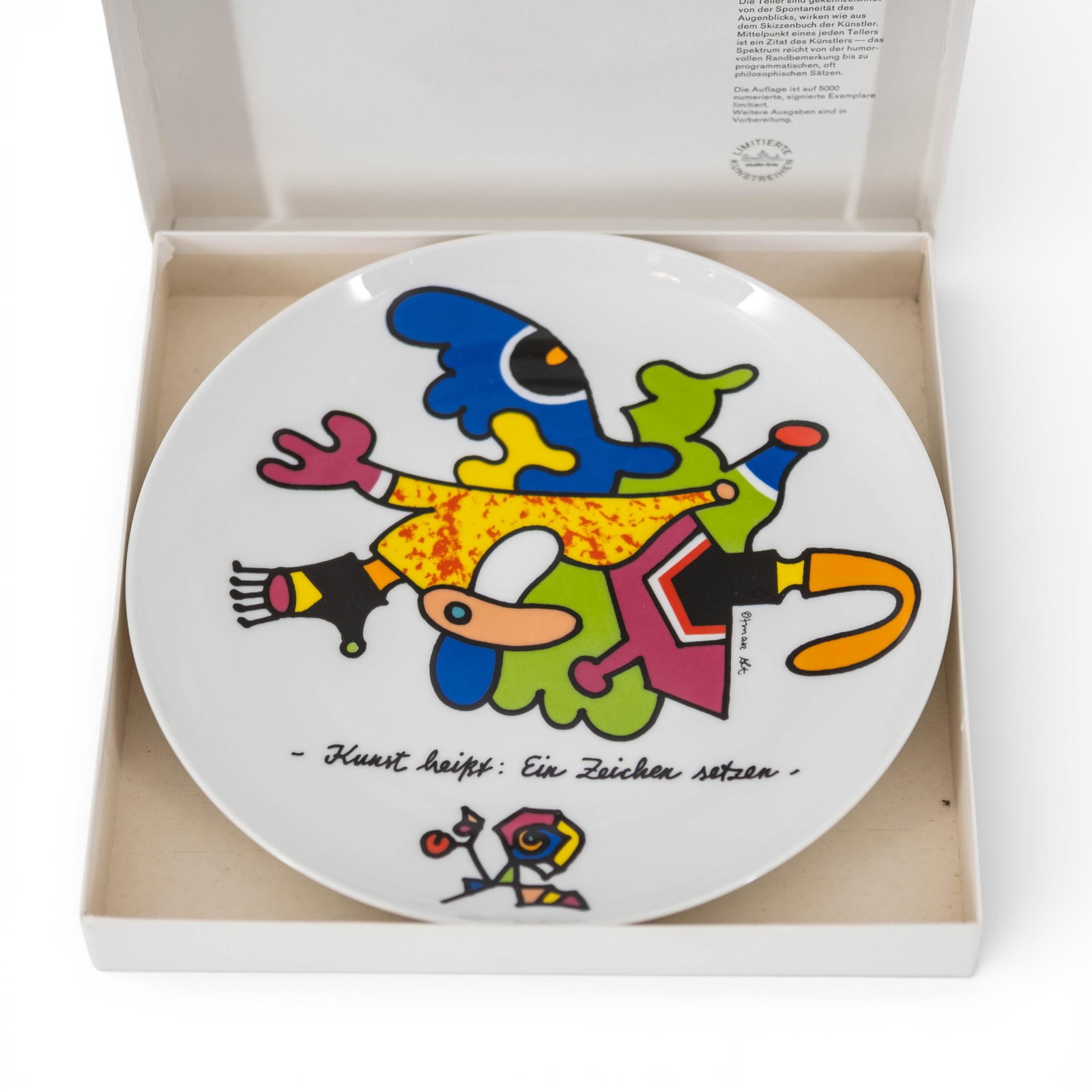 No Reserve- Five Rosenthal Signed Artist Edition Display Plates: Pucci, Mavignier, Rabuzin & Alt - 4