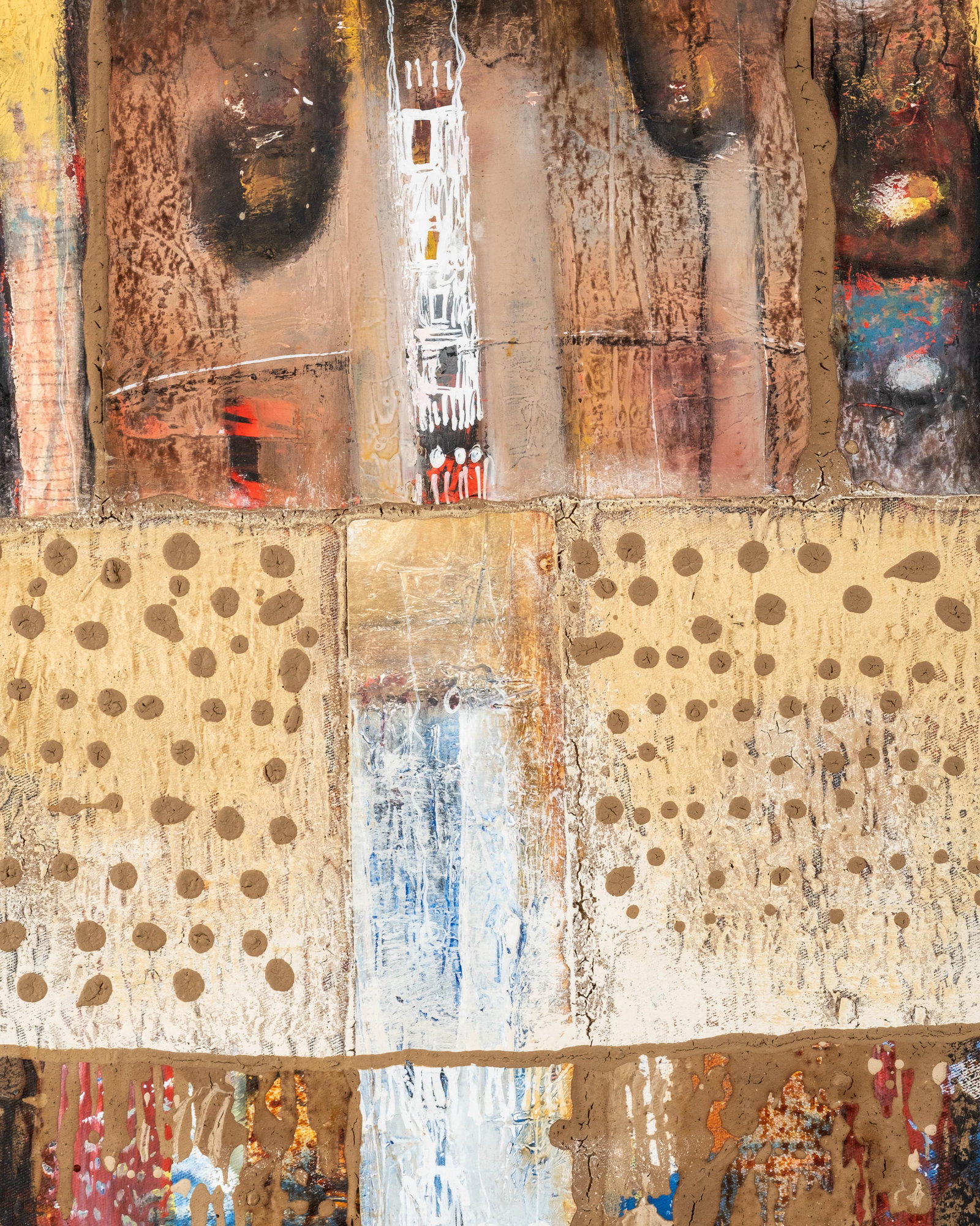 No Reserve- Salifoura Contemporary Abstract Oil Painting, 2009, Signed - 7