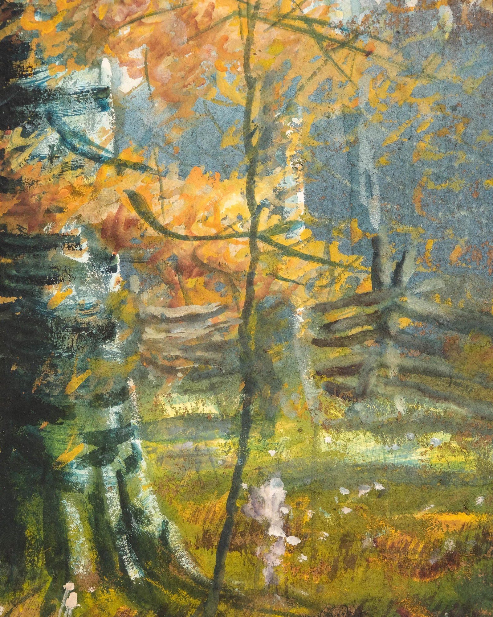 No Reserve- William A. Eyden, American, Oil & Gouache Painting, Signed - 9