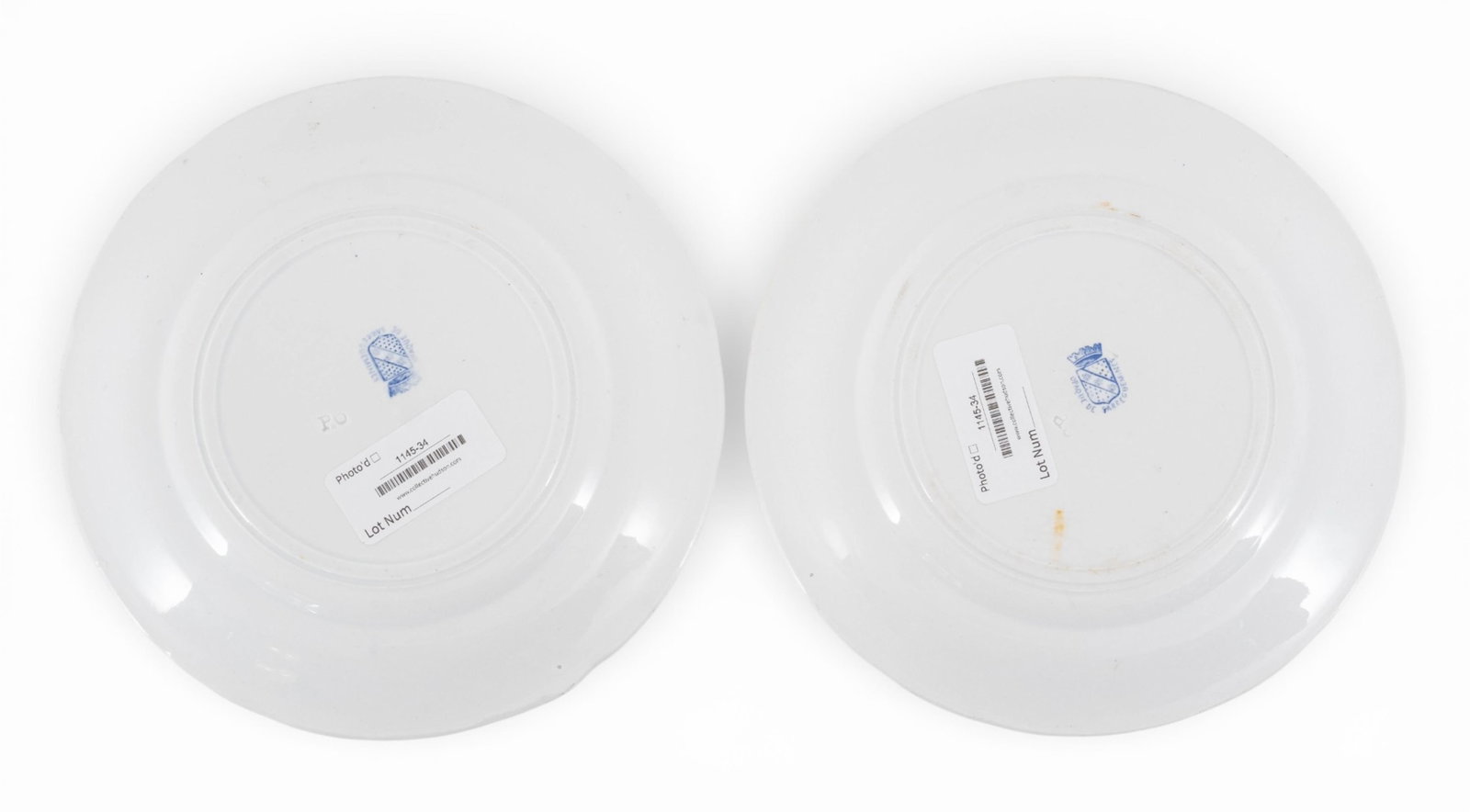 No Reserve- 19th Century French Sarreguemines Faience “La Vie Militaire" Talking Plates, - 5