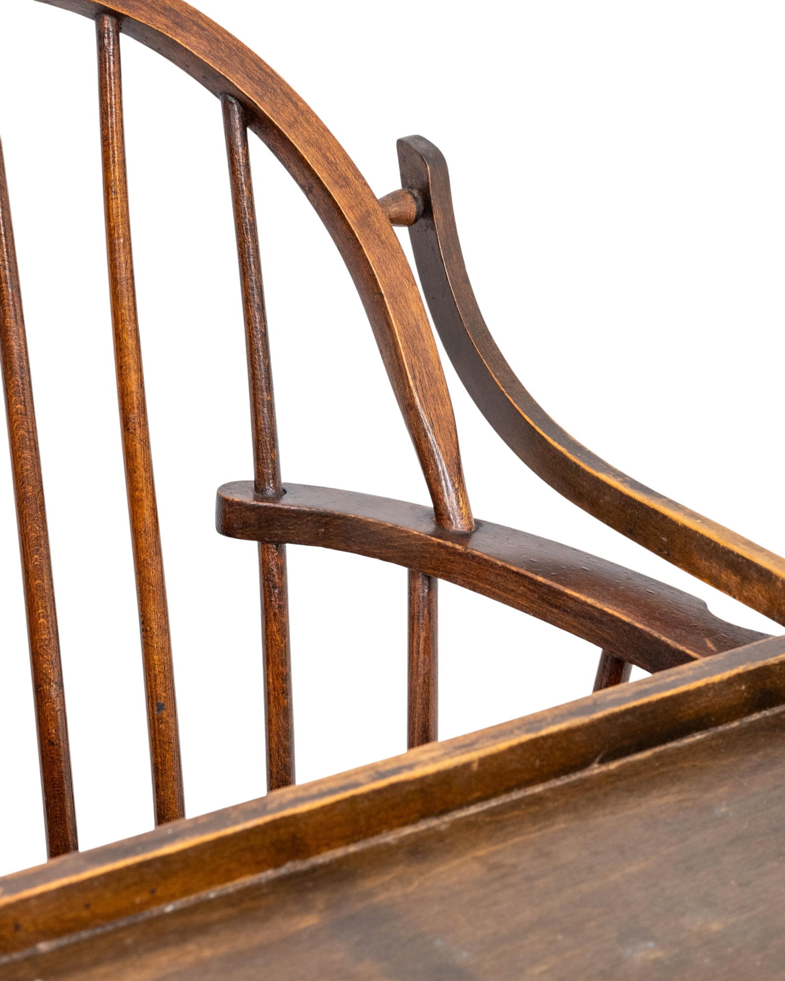 No Reserve- Wallace Nutting Style Windsor High Chair With Tray, Circa 1930 - 4