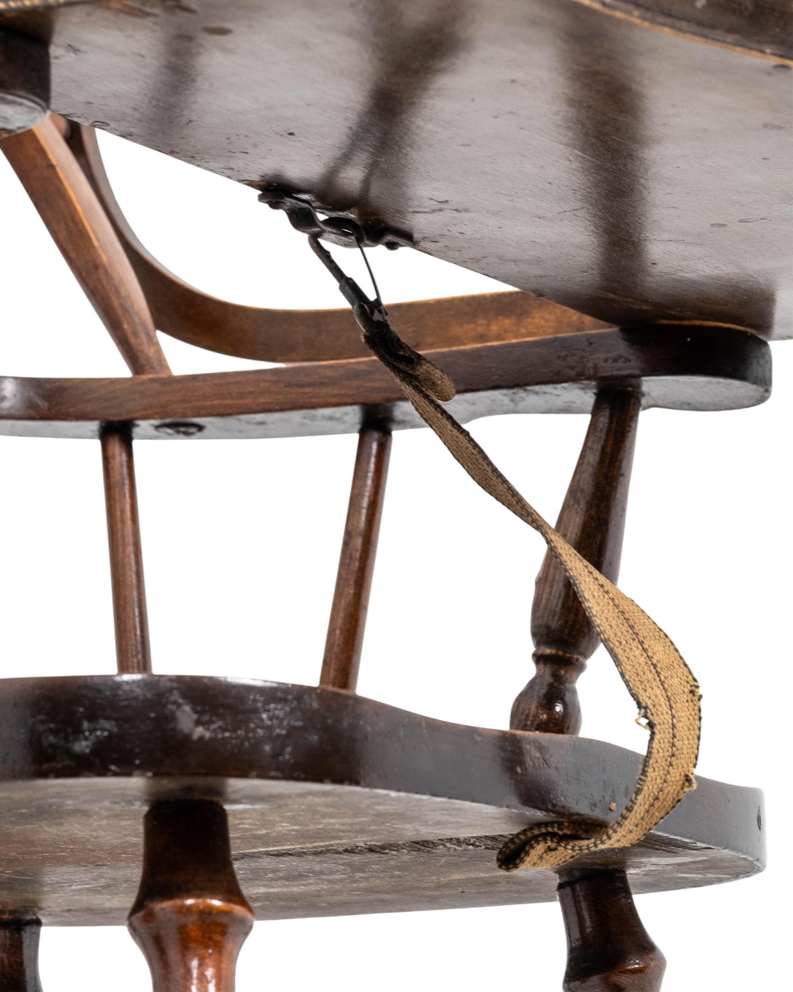 No Reserve- Wallace Nutting Style Windsor High Chair With Tray, Circa 1930 - 5