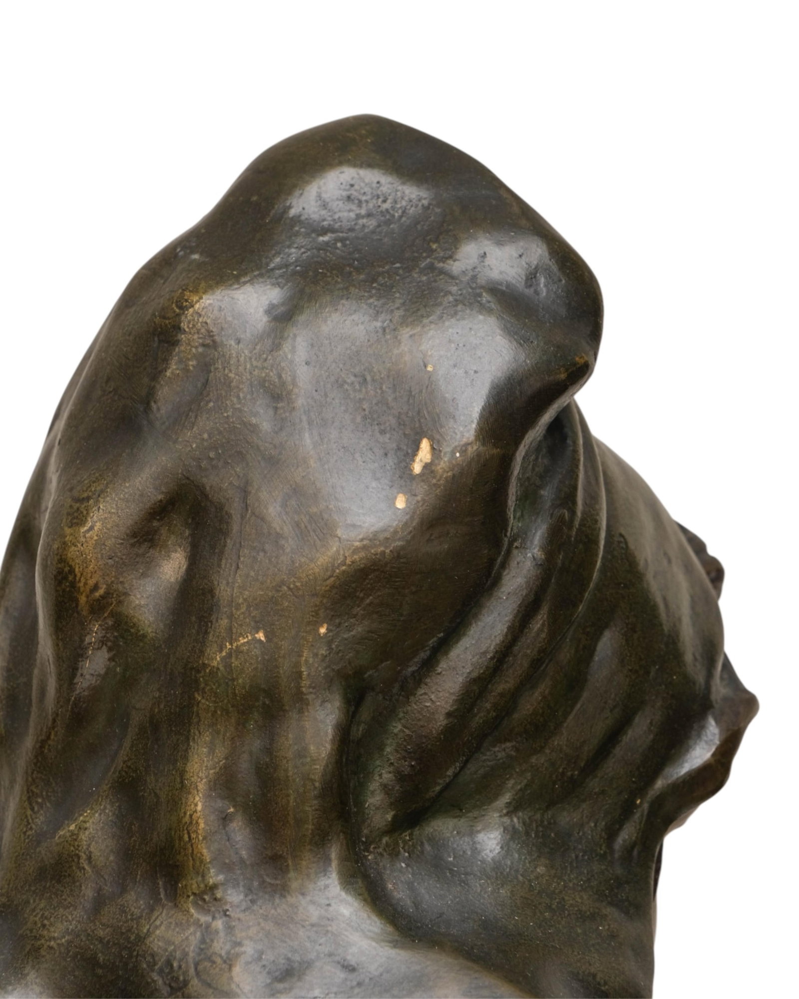 No Reserve- Auguste Bija Art Nouveau Patinated Bronze Bust Sculpture, Signed c.1900 - 10