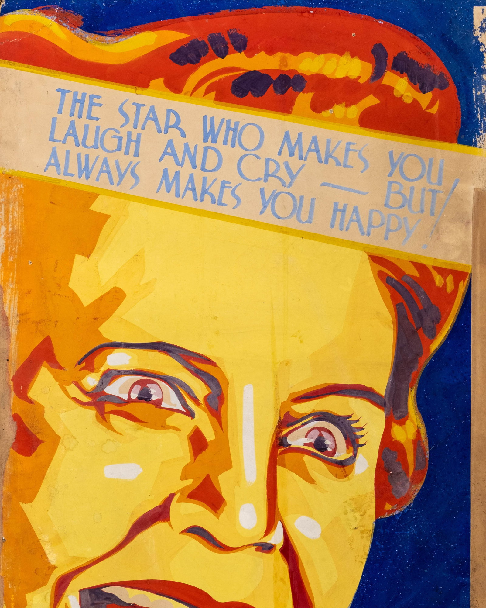 No Reserve- 1932 MGM “Emma" Hand-Painted Movie Poster, Gouache on Board Painting - 3