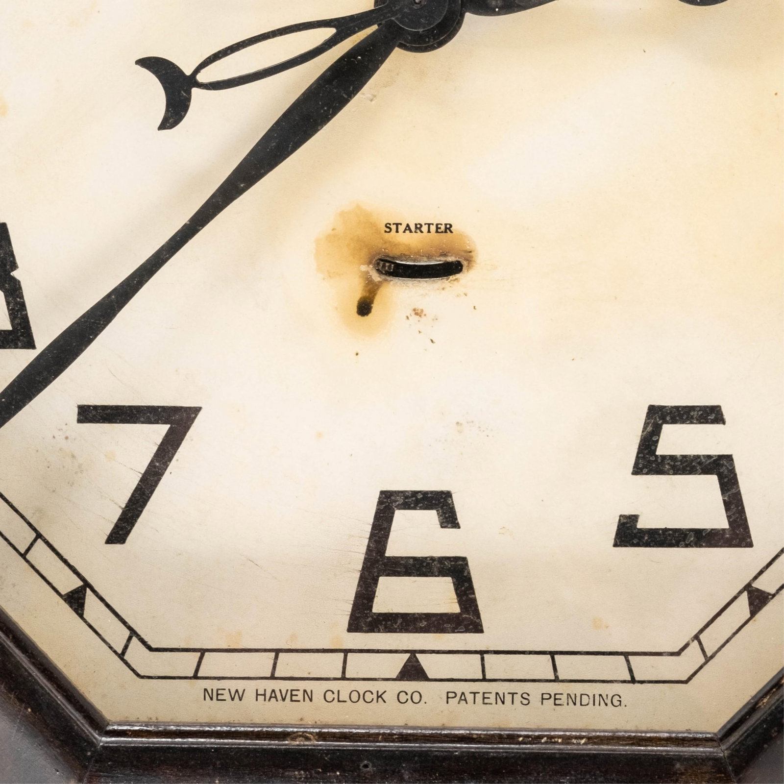 No Reserve- New Haven Elm City Electric Art Deco Wall Clock - 4