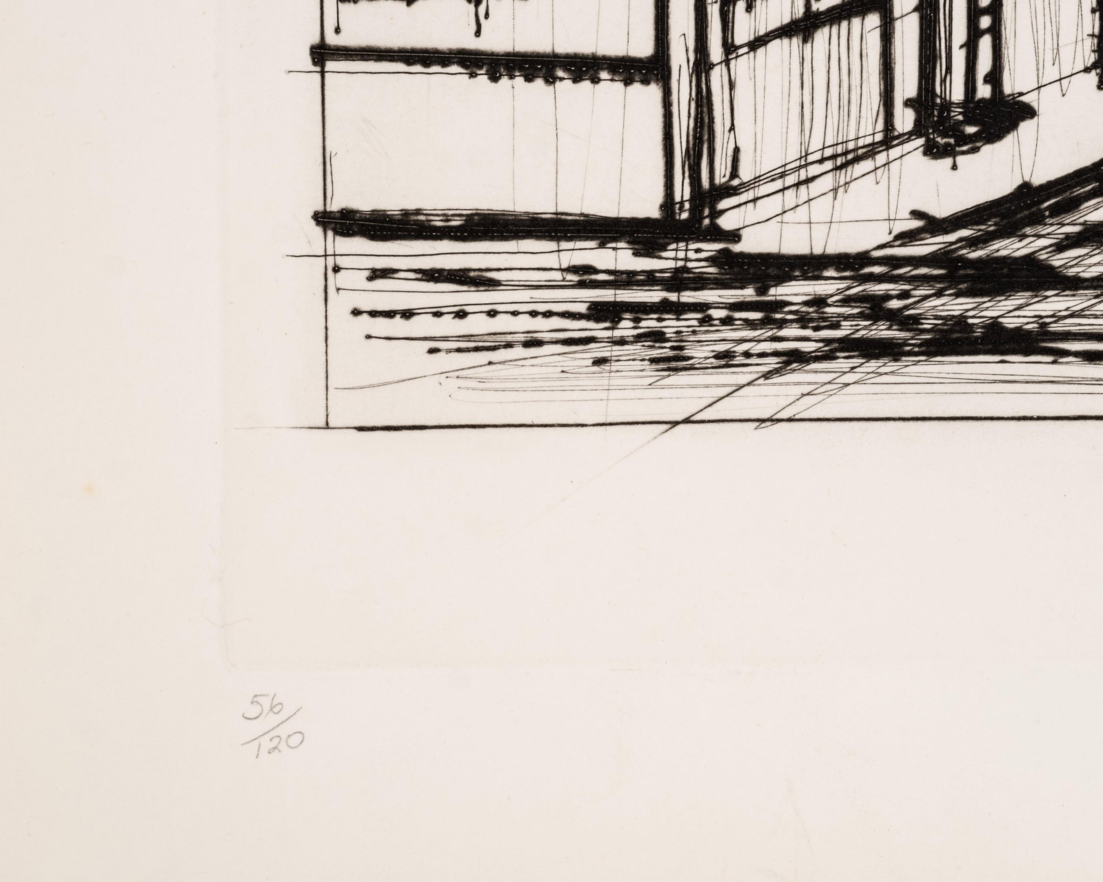 No Reserve- Bernard Buffet, Pencil Signed Limited Edition Drypoint on Vellum, 1980 - 5