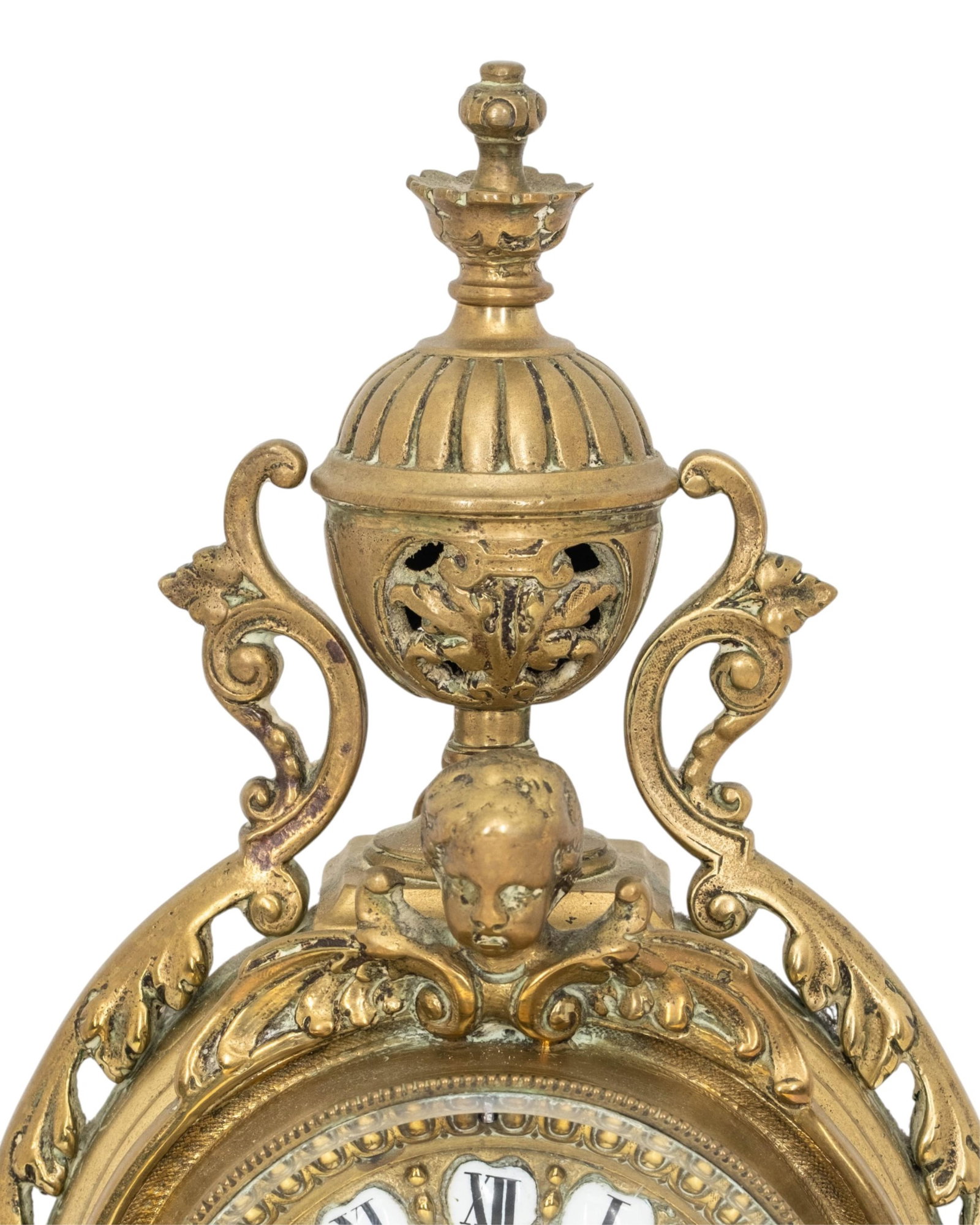 No Reserve- Louis XV Style Jappy Freres 15" Bronze Mantel Clock, Signed Late 19th Century - 3