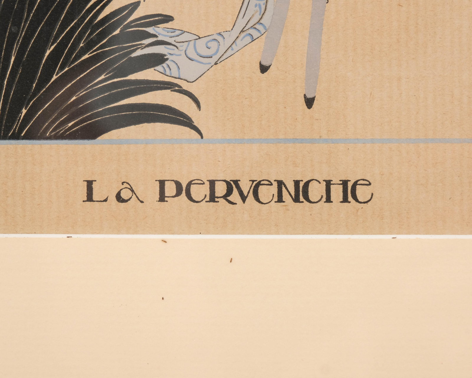 No Reserve- Liano Flores, signed Art Nouveau Deco Hand Colored Pochoir Fashion Fine Print, 1919 - 4