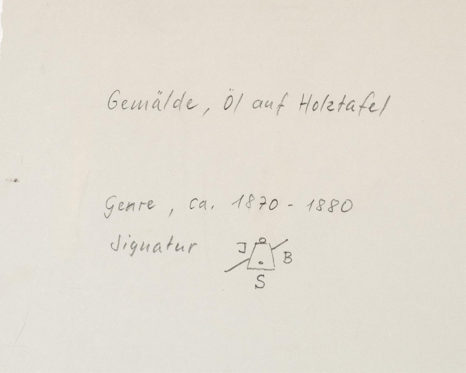 No Reserve- Johann Baptist Sonderland Signed, Germany, Oil Painting on Wood Panel, 19th Century - 2
