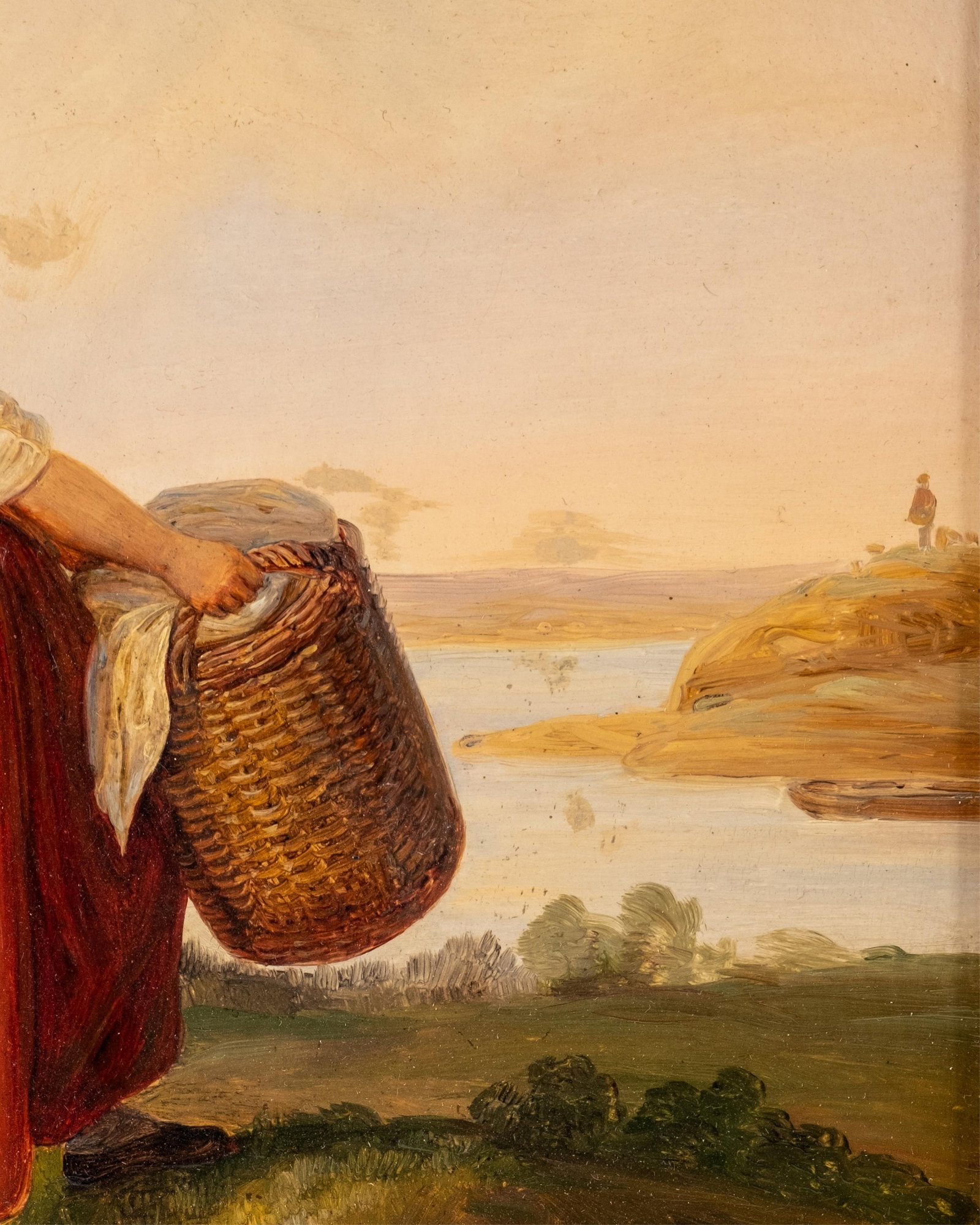 No Reserve- Johann Baptist Sonderland Signed, Germany, Oil Painting on Wood Panel, 19th Century - 7