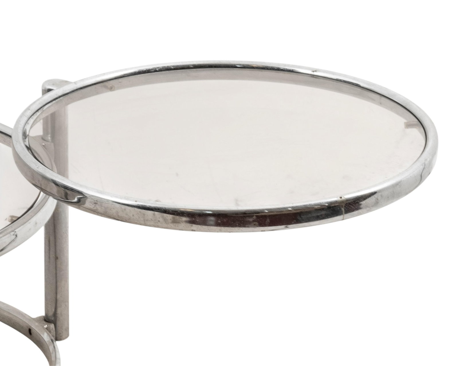 No Reserve- Vintage Rare Italian Chrome Swivel Coffee Table from the 1970s - 5