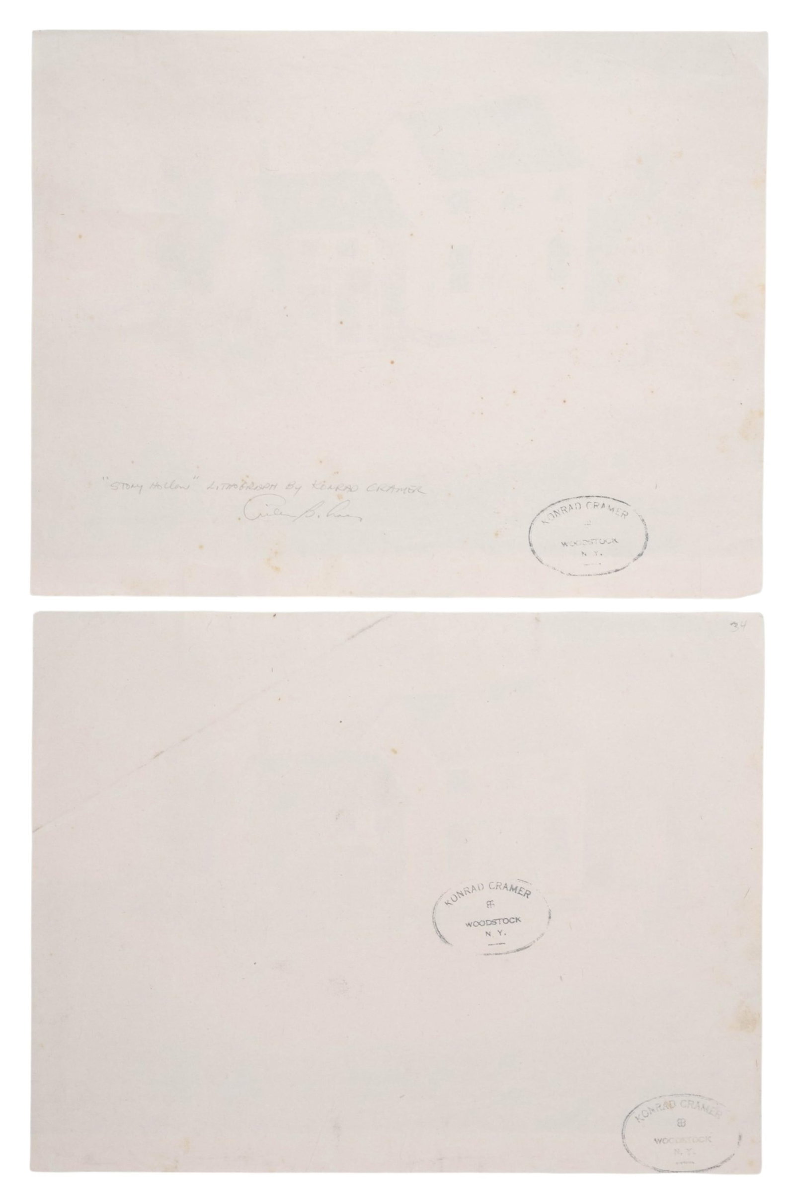 No Reserve- Konrad Cramer ‘Stony Hollow’ Lithographs, Woodstock N.Y. - 6