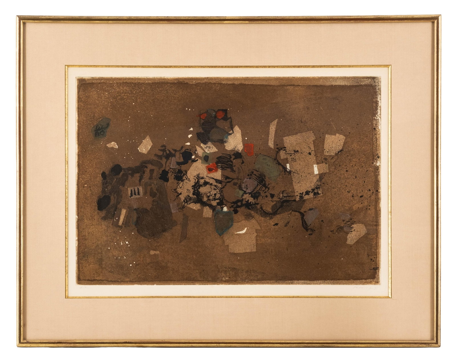 No Reserve- Peret Abstract Artist’s Proof Lithograph, 1971, Signed - 3