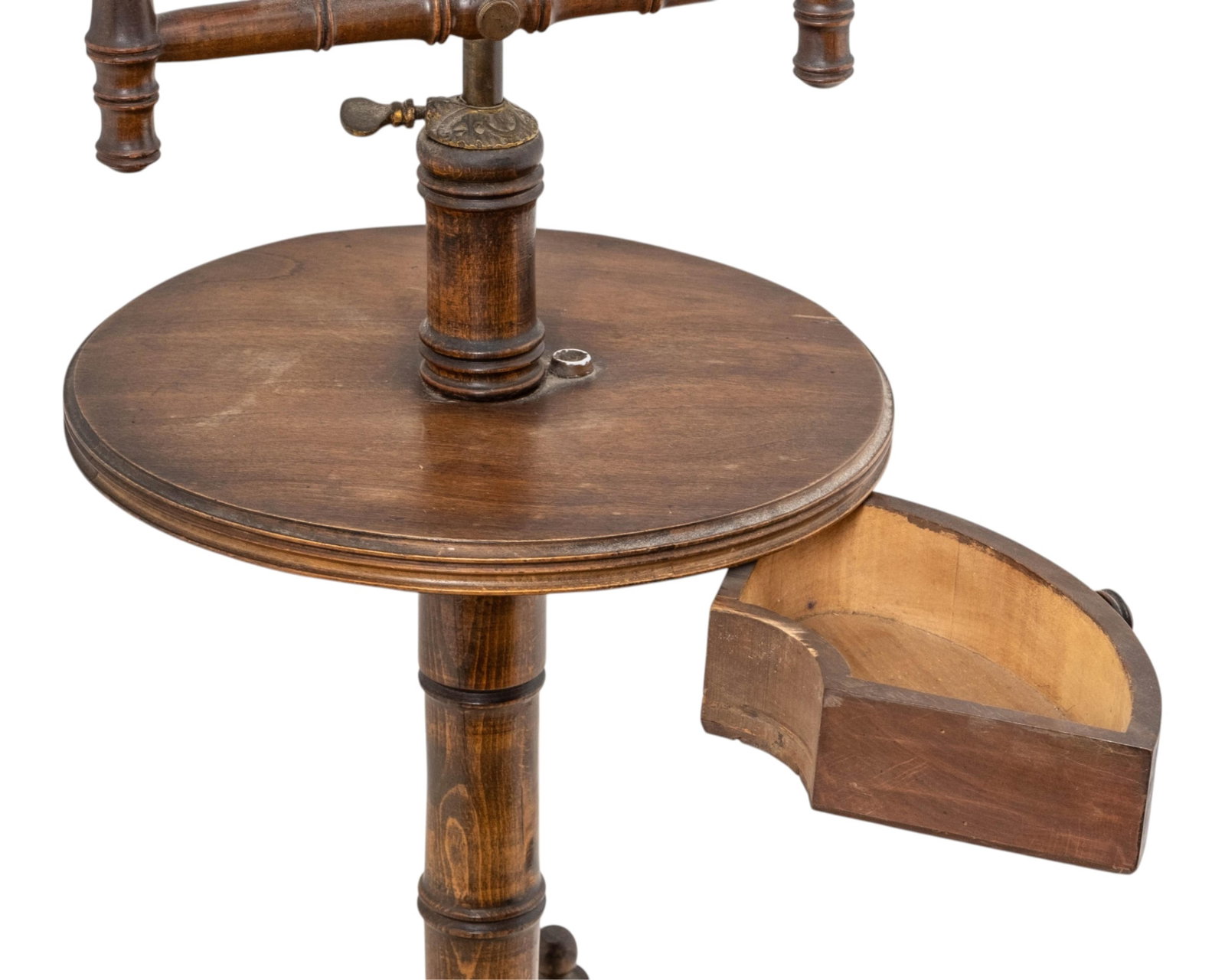 No Reserve- Late 19th Century Aesthetic Movement Faux Bamboo Shaving Stand Mirror - 6