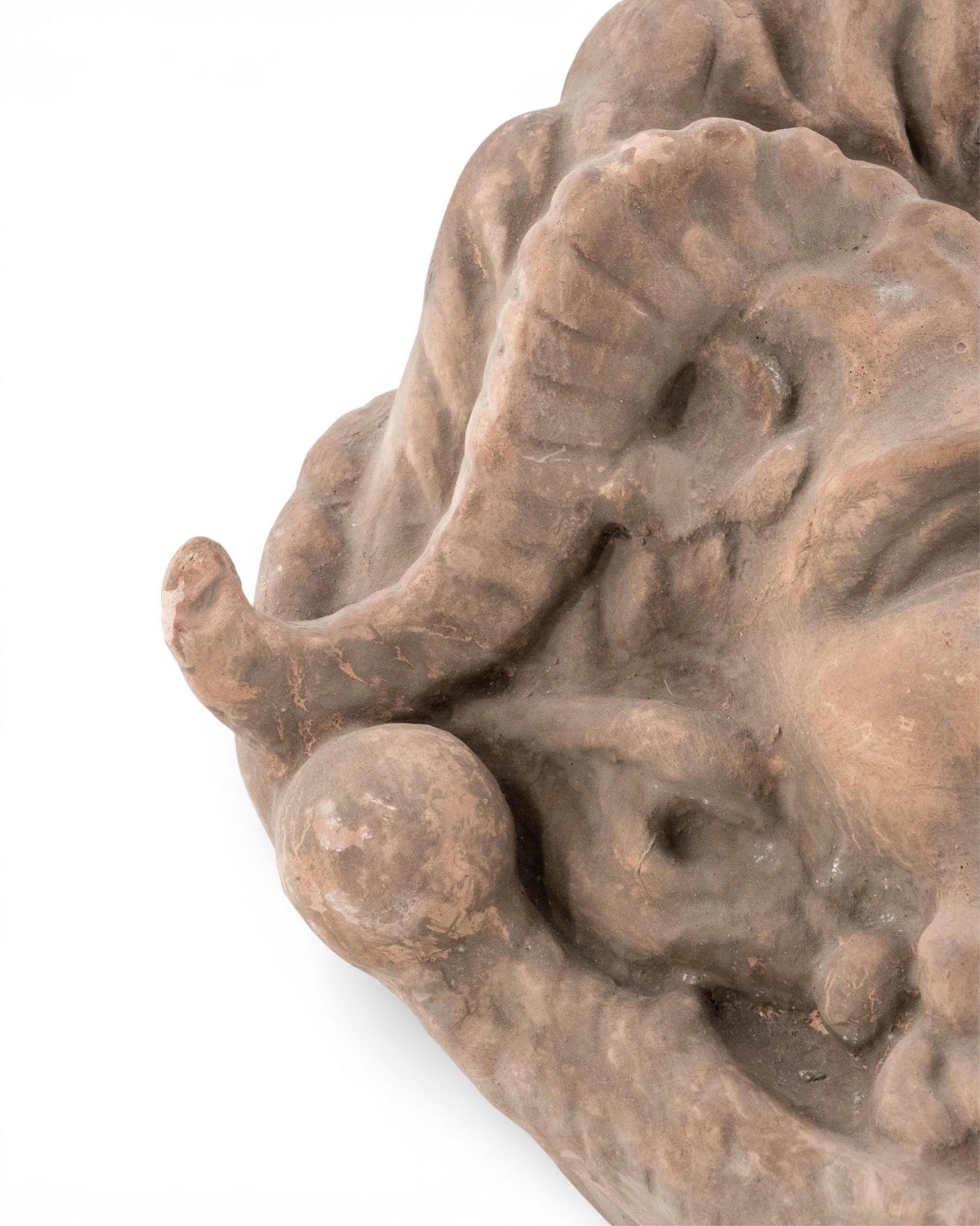 No Reserve- Classical Satyr Face Terracotta Wall Plaque Garden Mask - 3