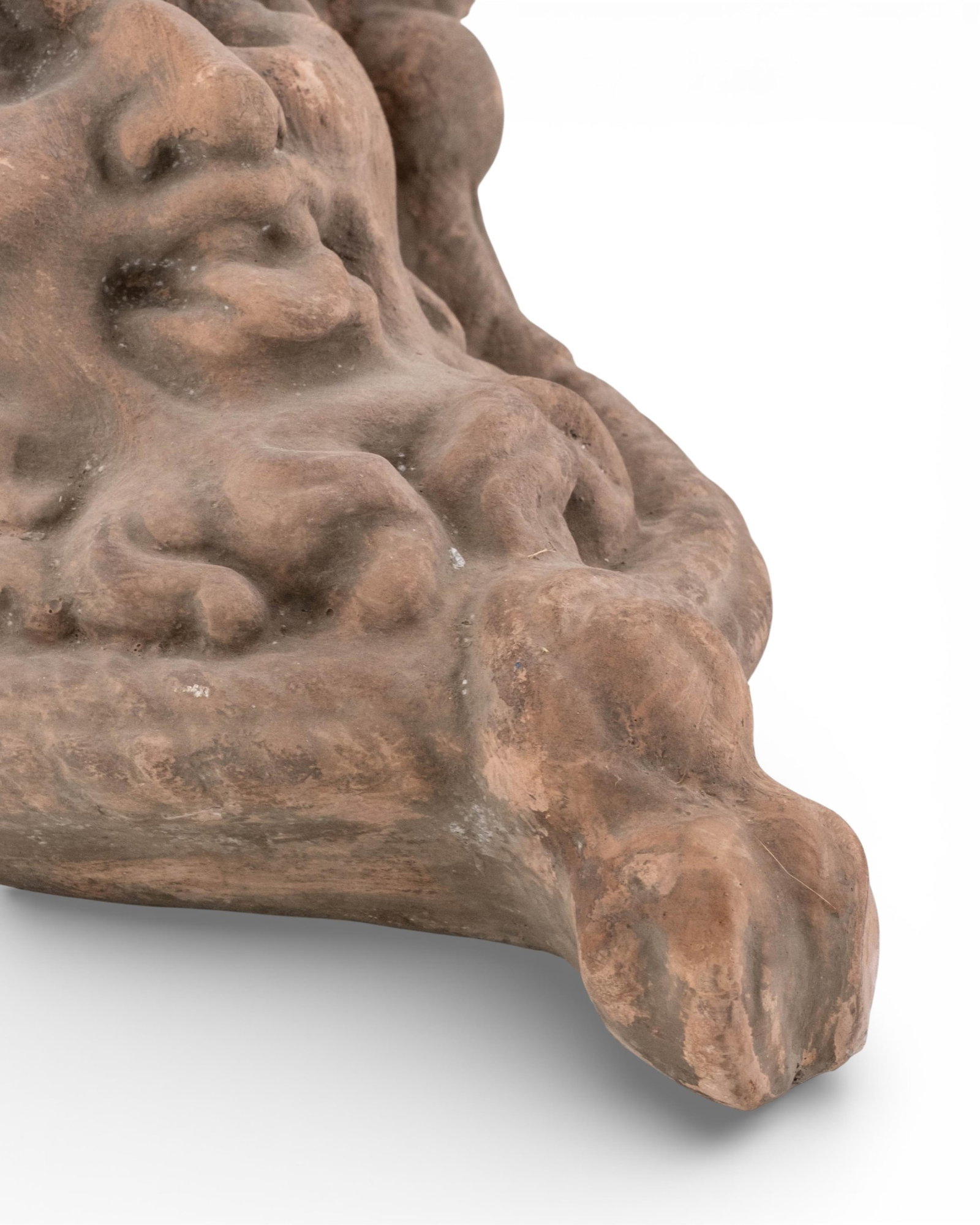 No Reserve- Classical Satyr Face Terracotta Wall Plaque Garden Mask - 4