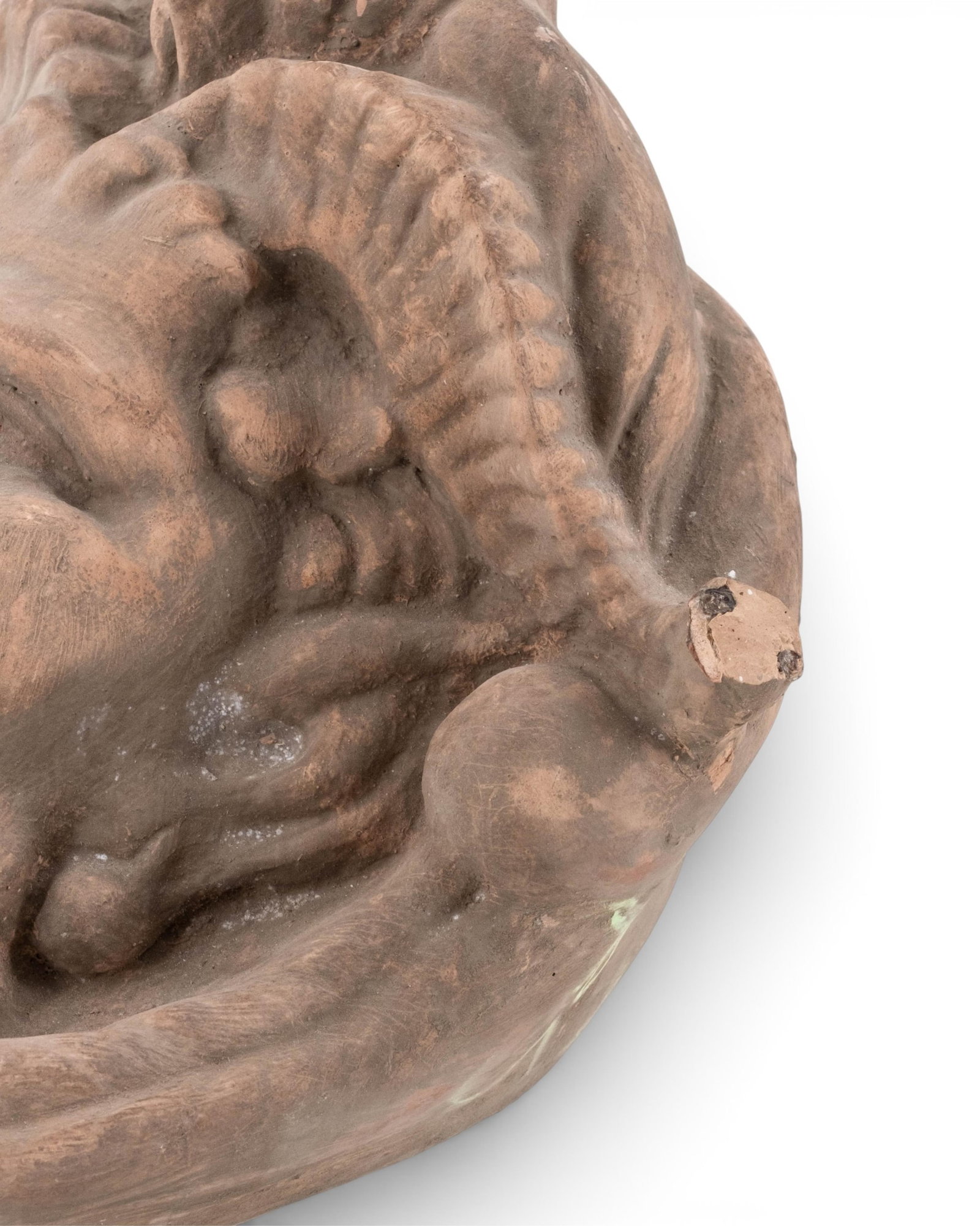 No Reserve- Classical Satyr Face Terracotta Wall Plaque Garden Mask - 6