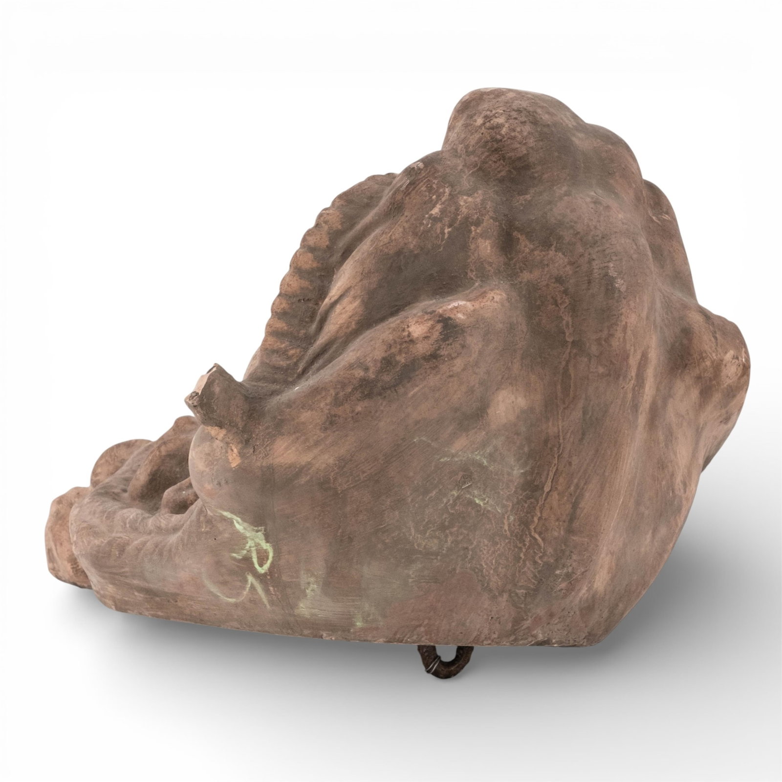 No Reserve- Classical Satyr Face Terracotta Wall Plaque Garden Mask - 7