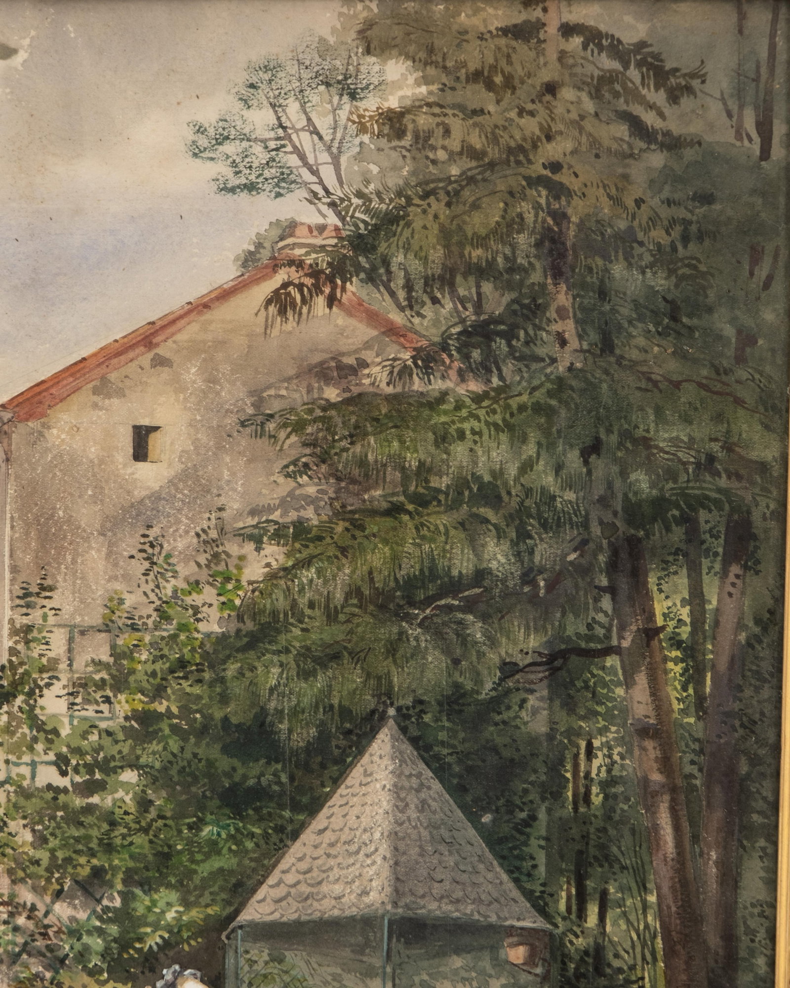 No Reserve- Mystery Artist, Signed 19th Century Watercolor Painting, Dated 1875 - 5