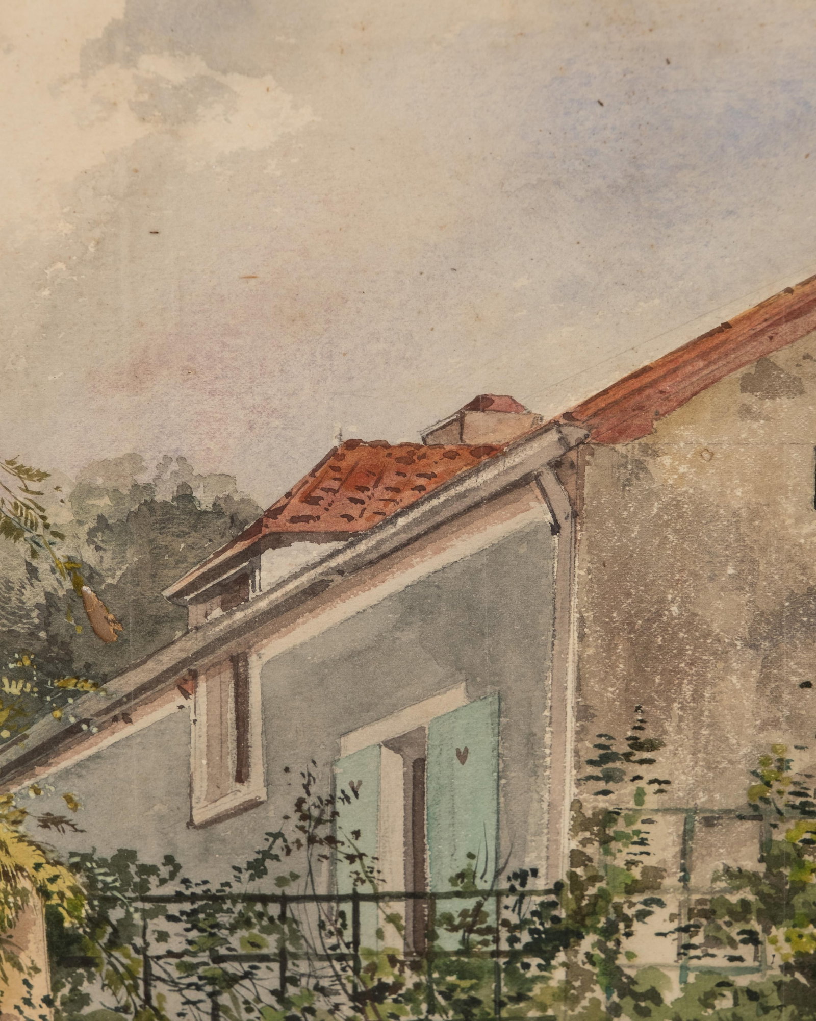 No Reserve- Mystery Artist, Signed 19th Century Watercolor Painting, Dated 1875 - 9