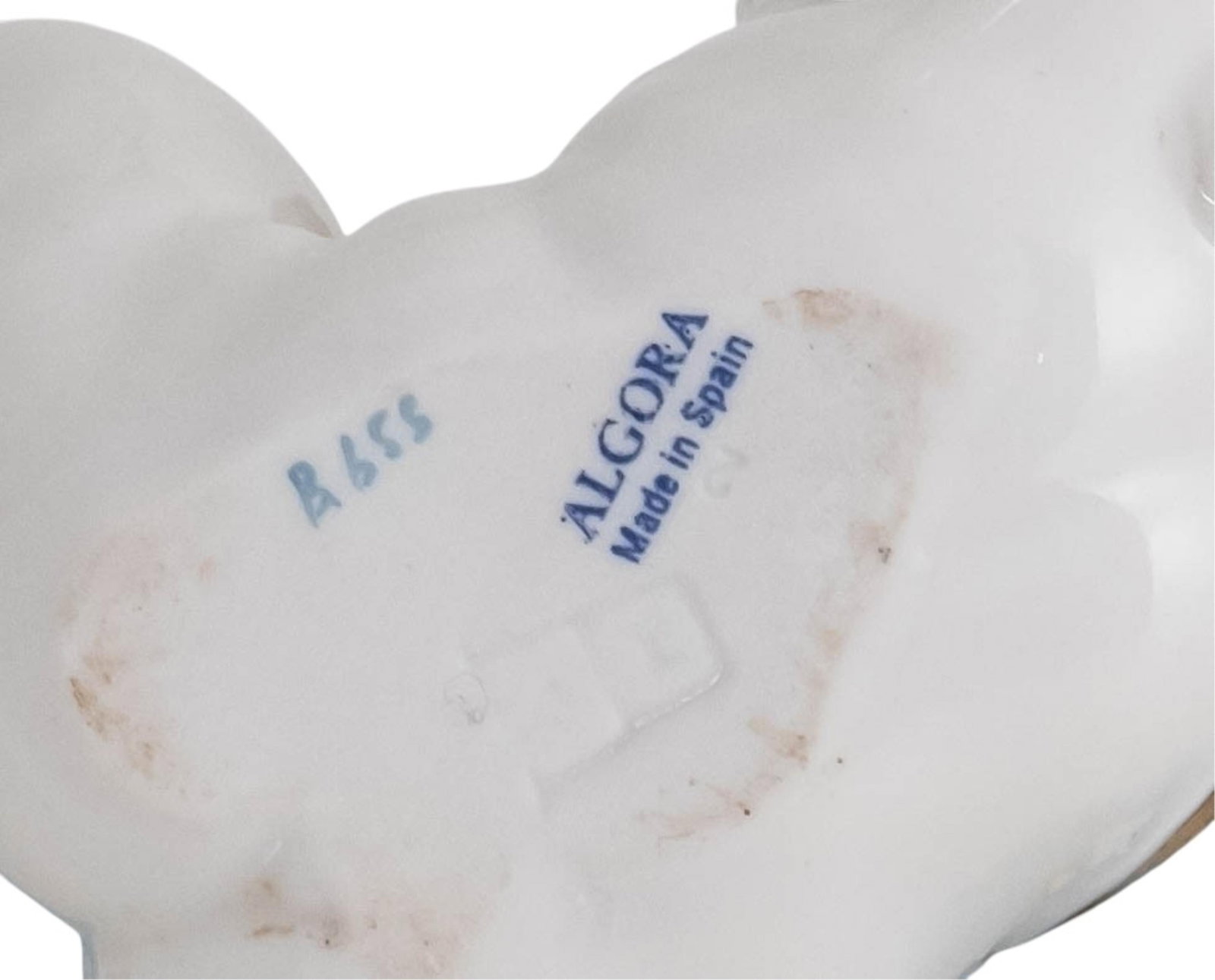 No Reserve- Algora Spanish Porcelain Tumbling Cherub Figurine, Hand Painted, 20th Century - 9