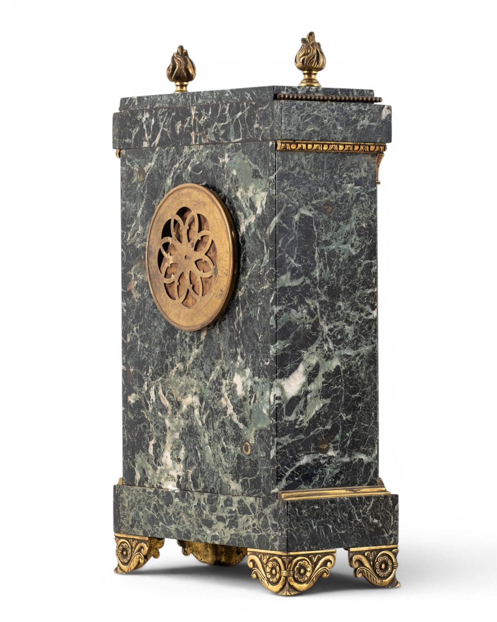 No Reserve- CH. Paris Napoleon III Marble and Gilt Bronze Mantel Clock - 10