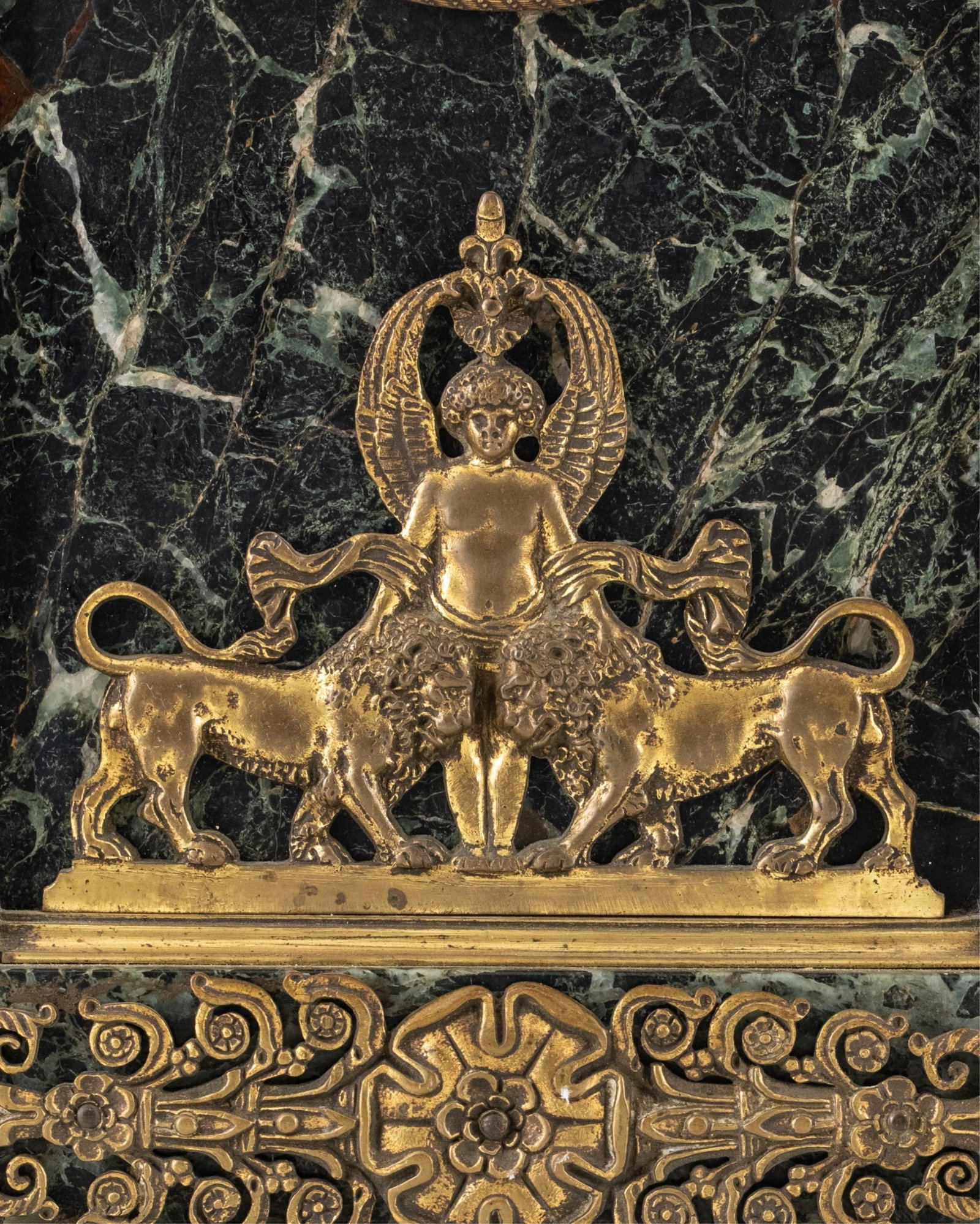 No Reserve- CH. Paris Napoleon III Marble and Gilt Bronze Mantel Clock - 5
