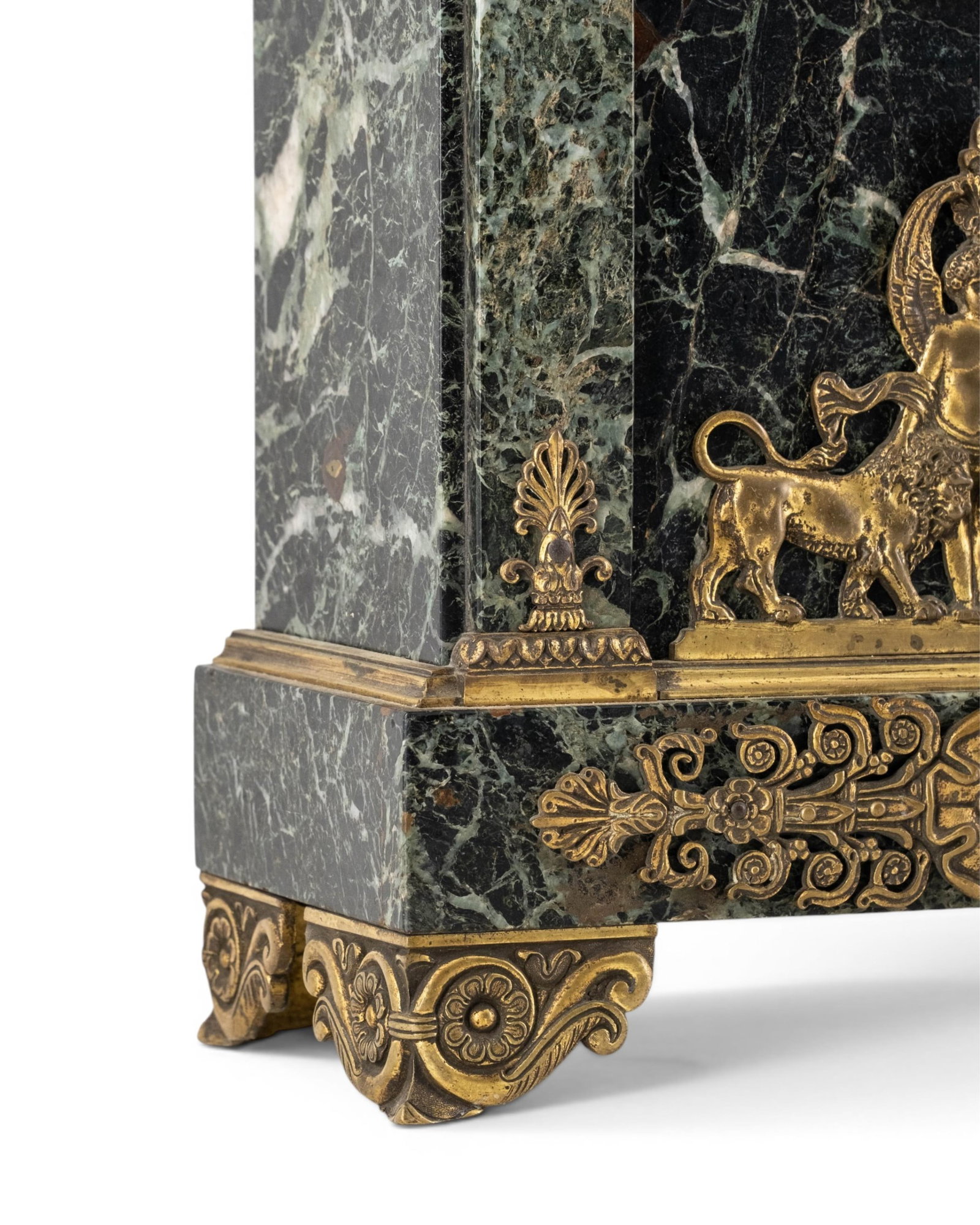 No Reserve- CH. Paris Napoleon III Marble and Gilt Bronze Mantel Clock - 6