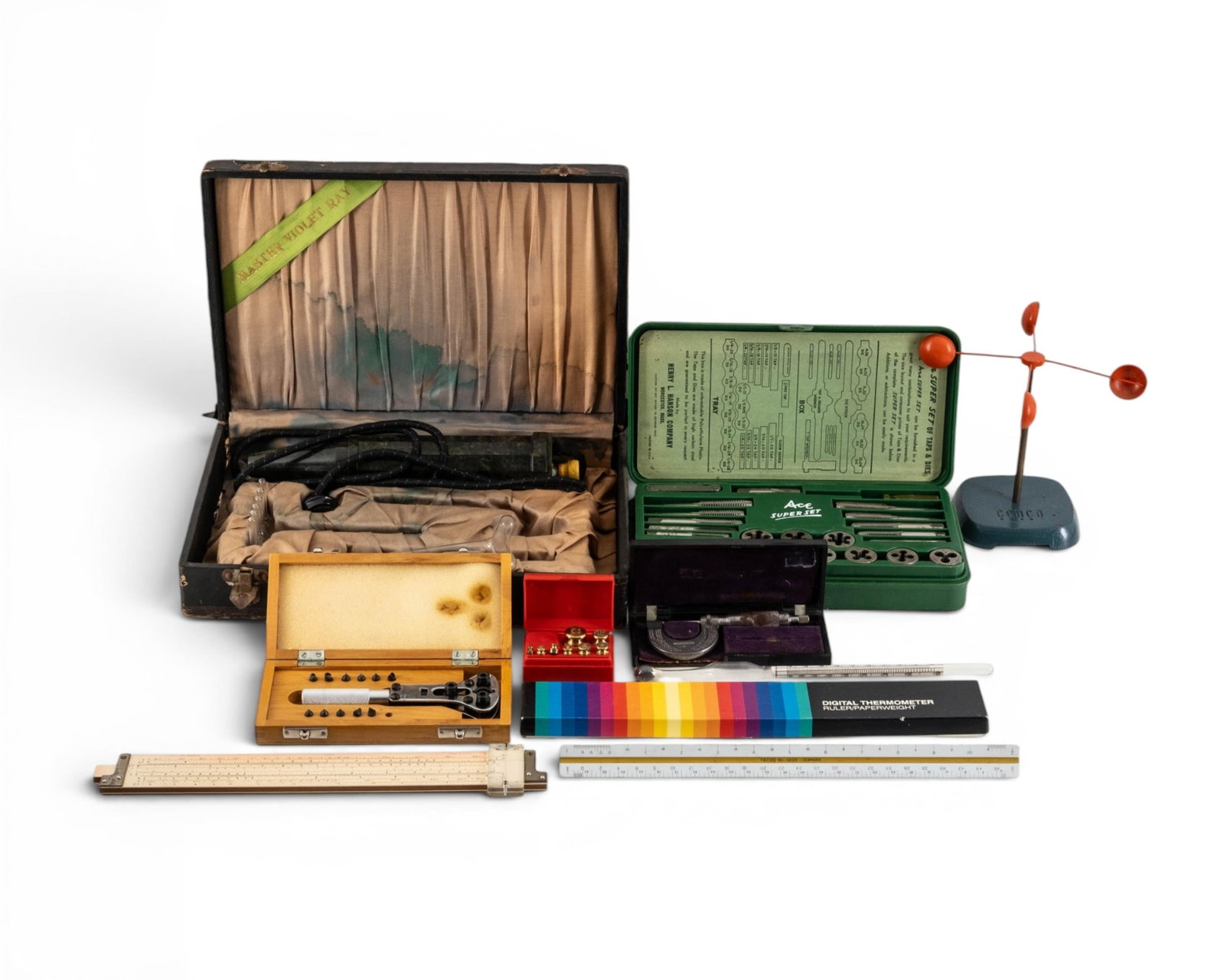 No Reserve- Antique Scientific Instruments And Tool Group (1 of 11)