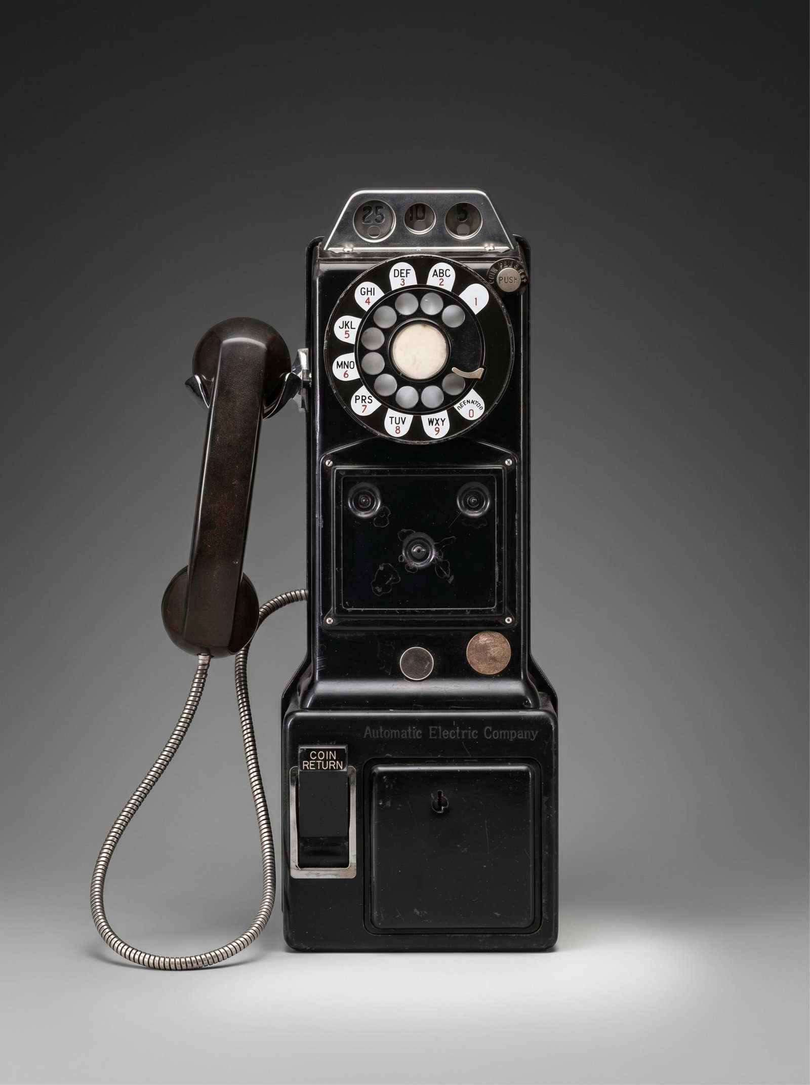 No Reserve- 1940s Western Electric Three Slot Pay Phone (1 of 8)