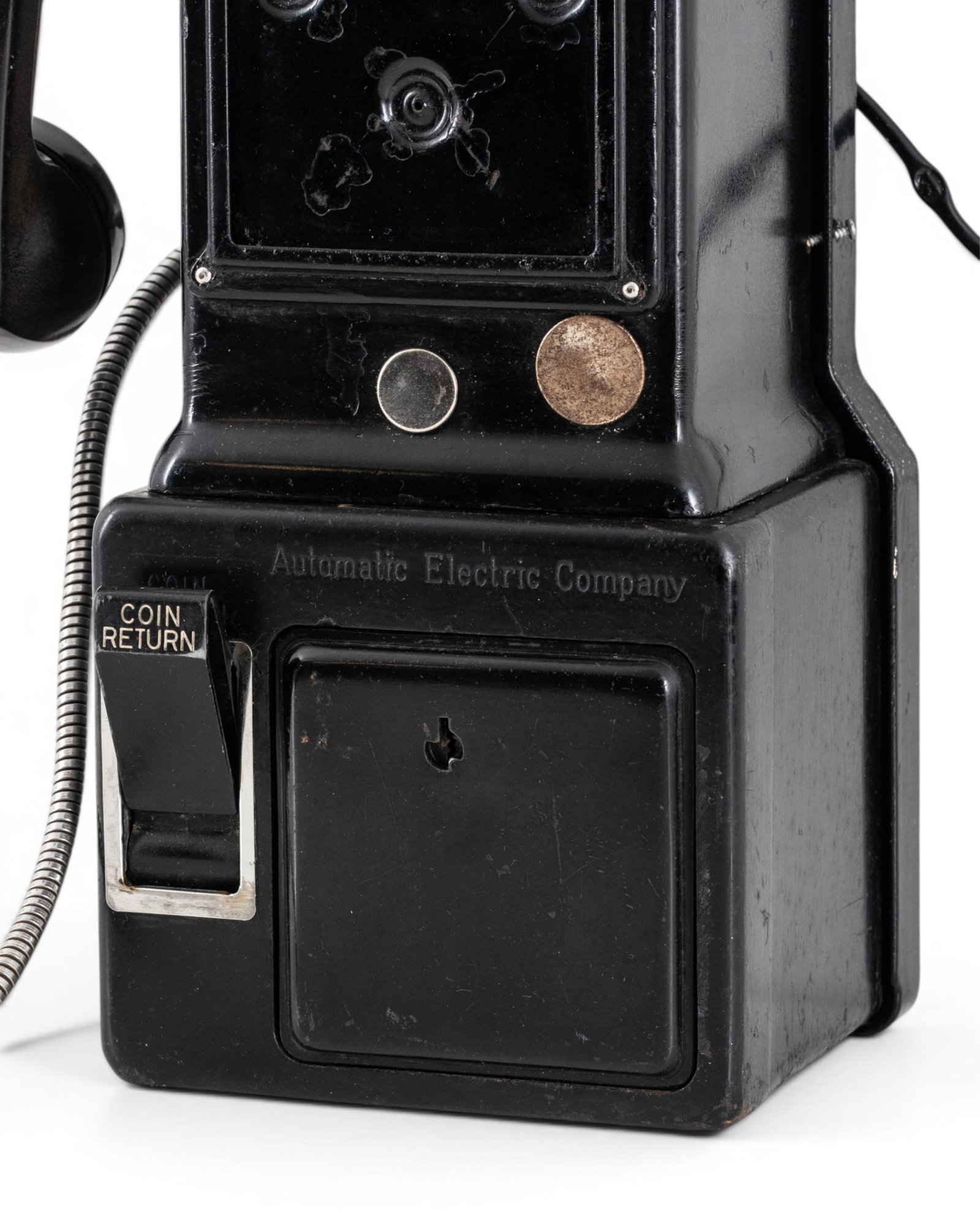 No Reserve- 1940s Western Electric Three Slot Pay Phone - 3